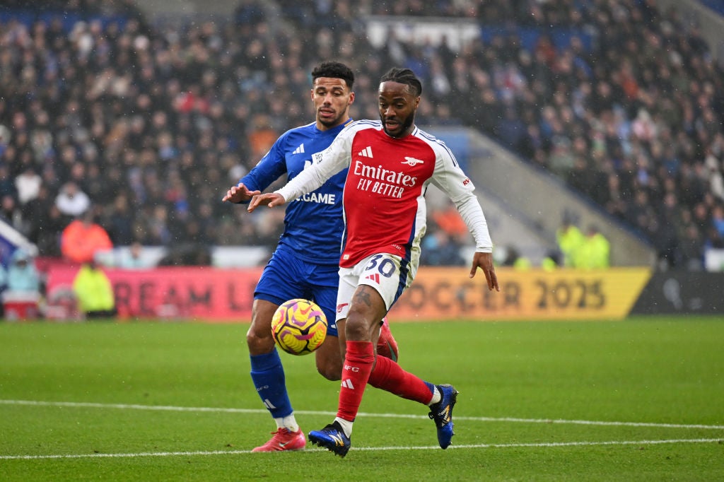 Sterling struggled in Arsenal’s win at Leicester