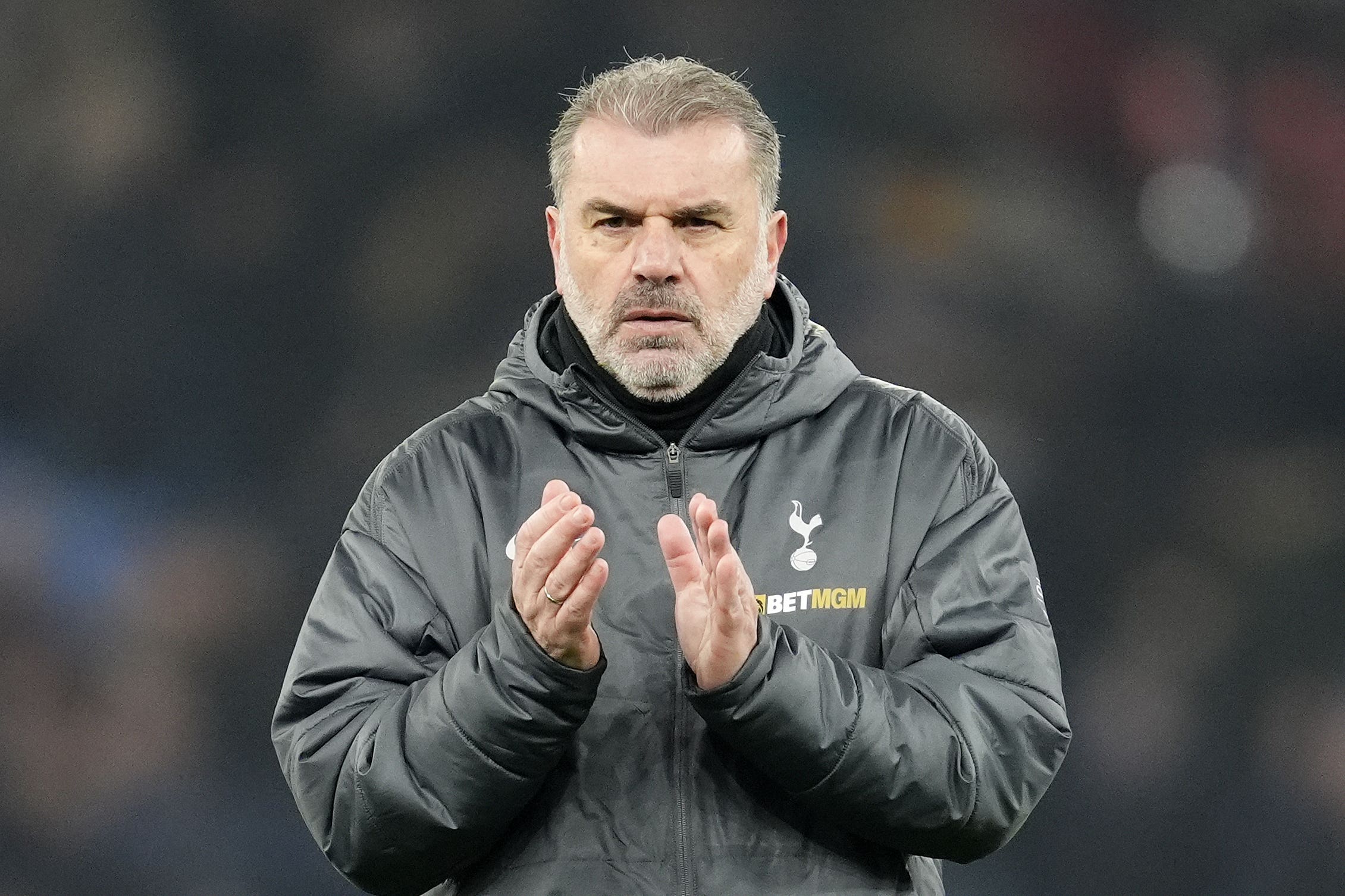 Ange Postecoglou’s Tottenham moved up to 12th with victory over Manchester United on Sunday (Nick Potts/PA)