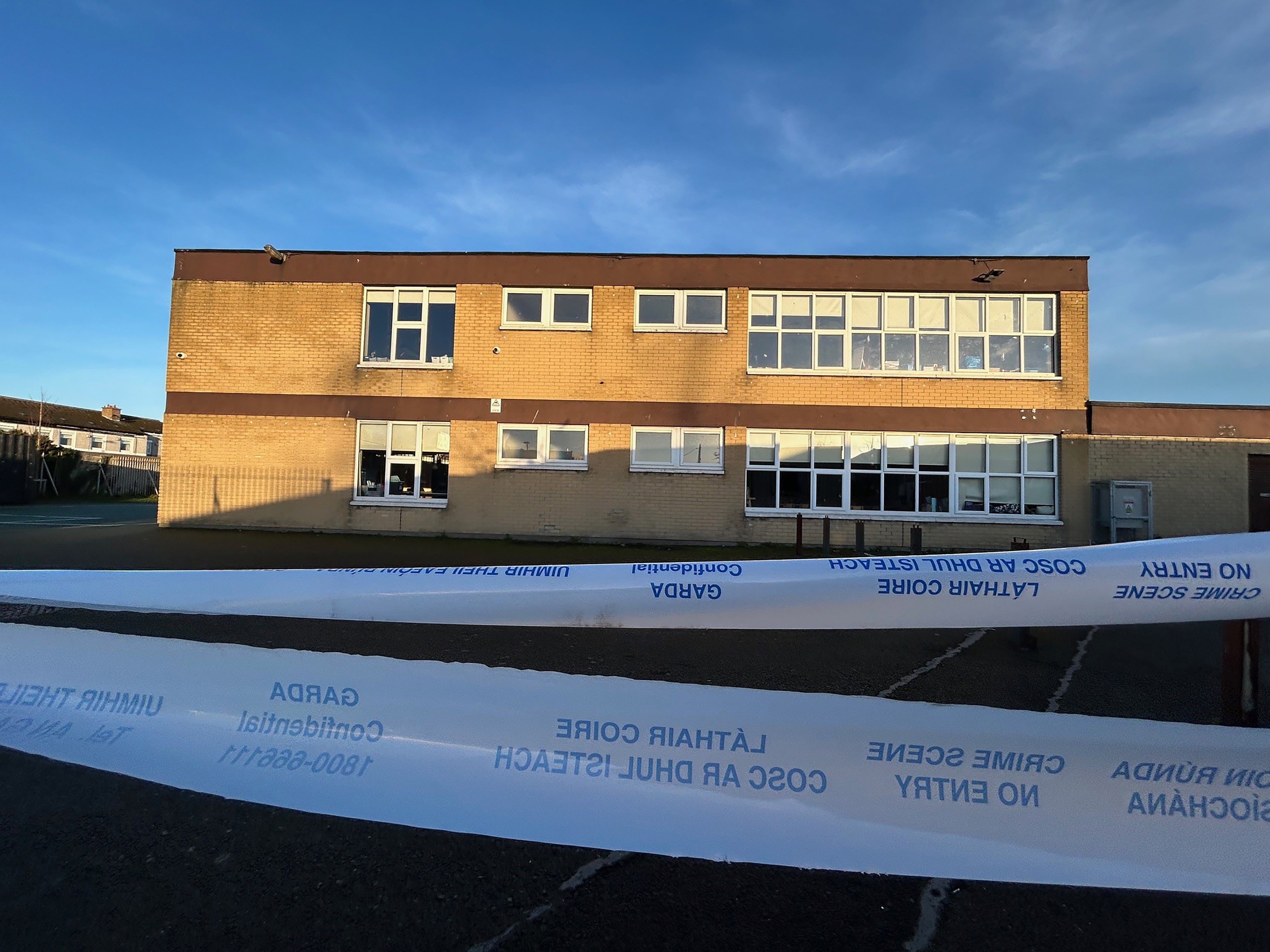 Our Lady Immaculate School in Darndale, Dublin, where Gardai are investigating after a suspected human hand was found