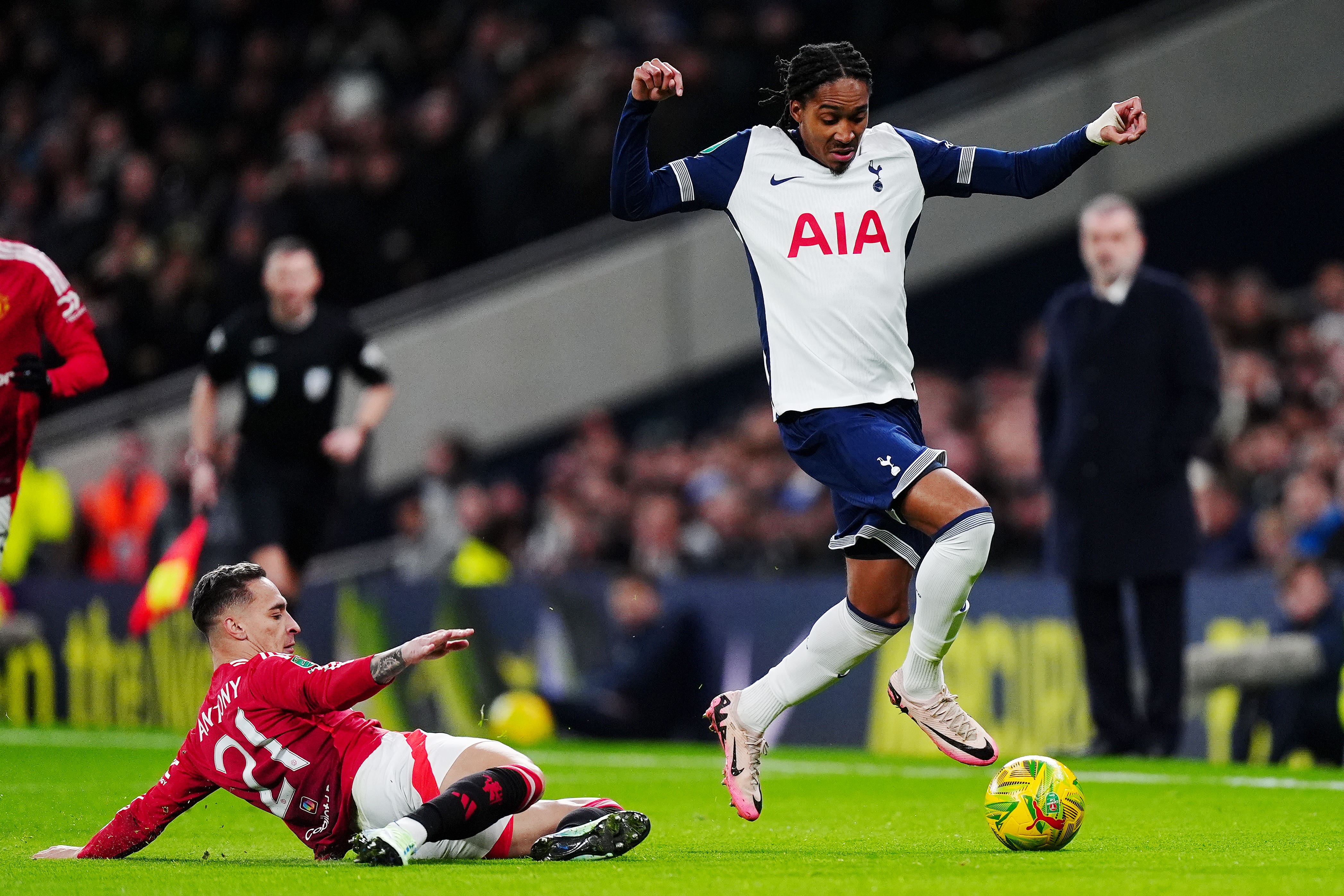 Djed Spence has impressed for Tottenham during the past two months (Mike Egerton/PA)