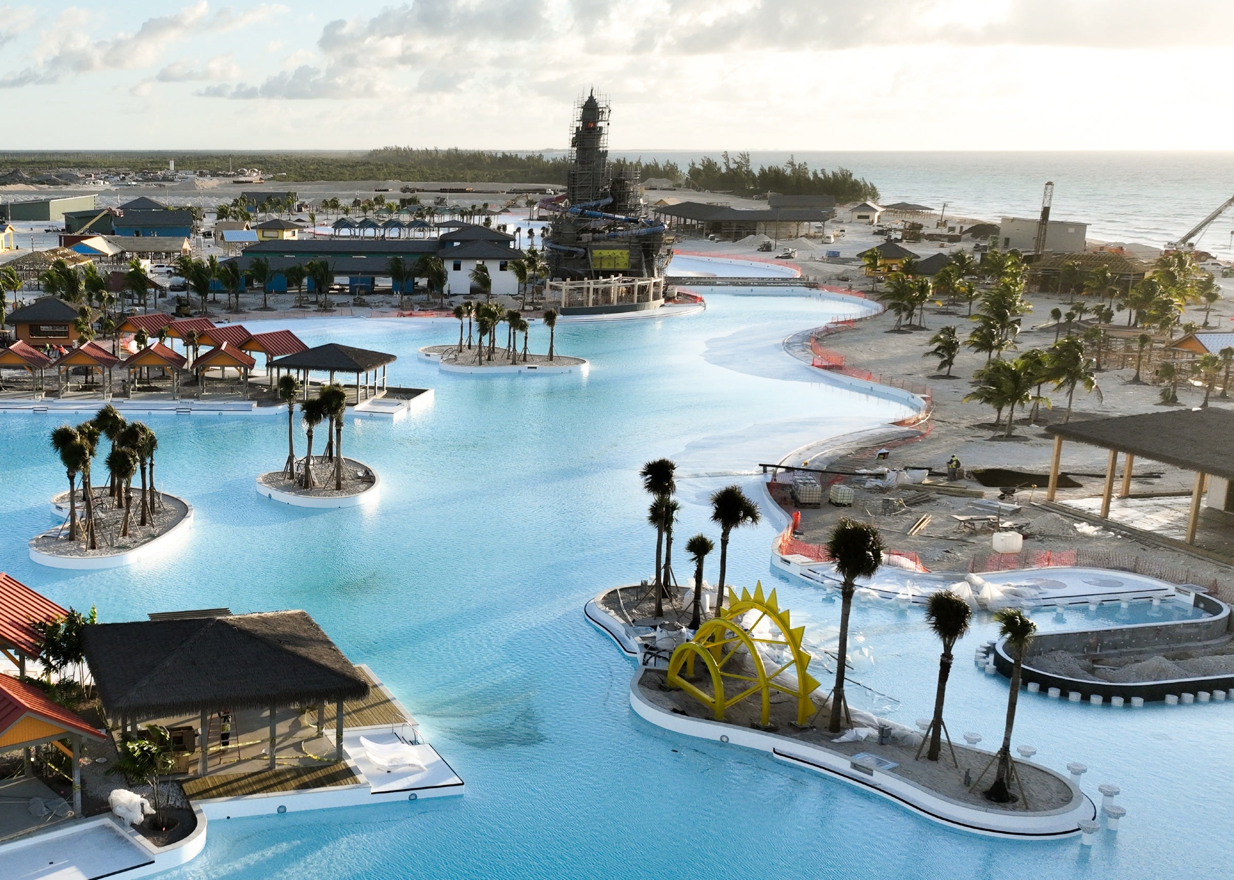 Calypso Lagoon is almost complete and will have the largest freshwater lagoon in the Caribbean
