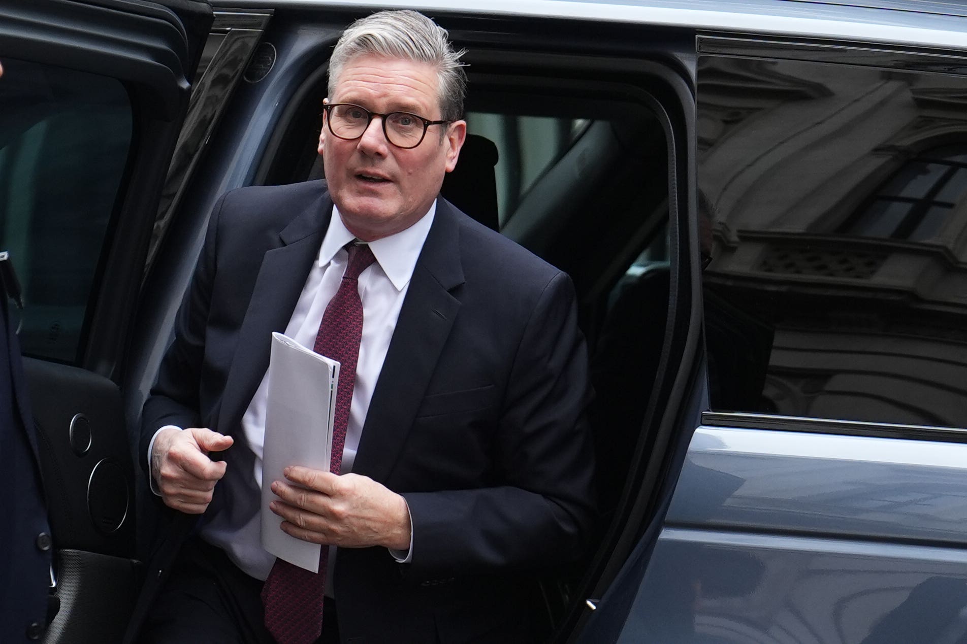 Sir Keir Starmer will speak out against the ‘dangerous right wing politics’ of Reform UK (Jordan Pettitt/PA)