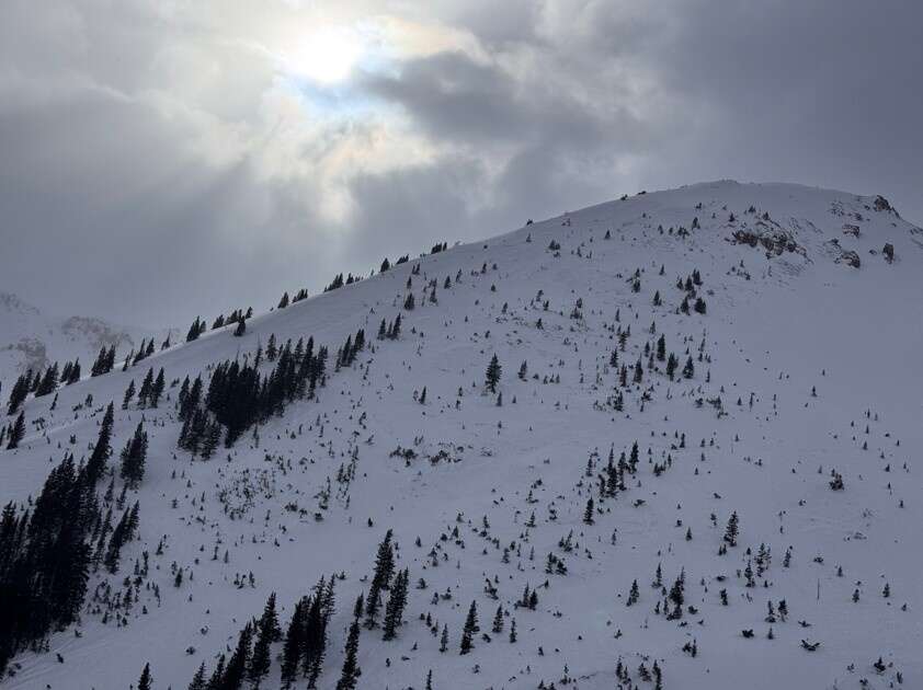 A 41-year-old woman was killed by an avalanche in this area near Silverton, Colorado, as she was snowboarding an area known locally as 'The Nose.'