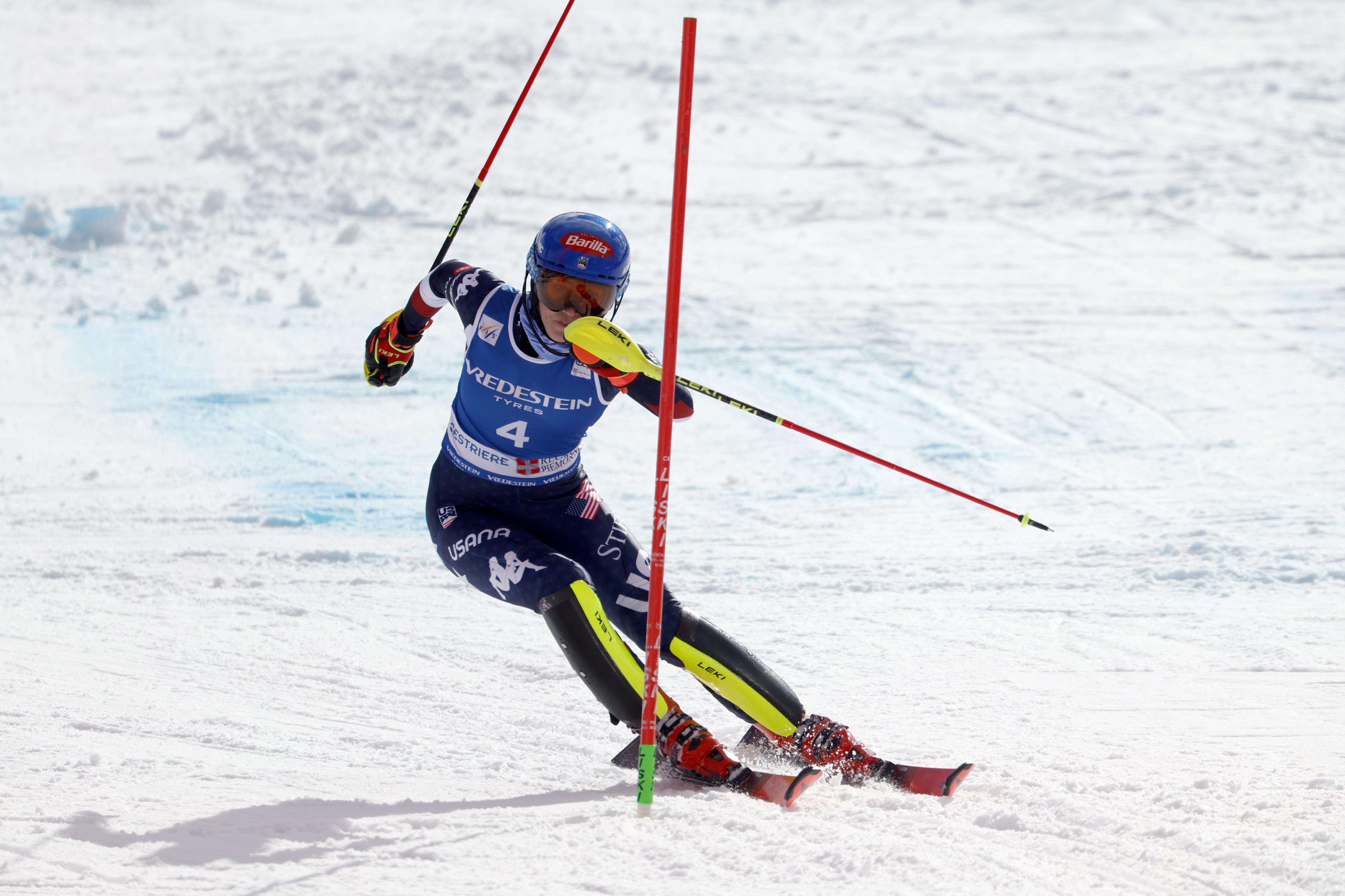 Mikaela Shiffrin looked back to her best in Sestriere