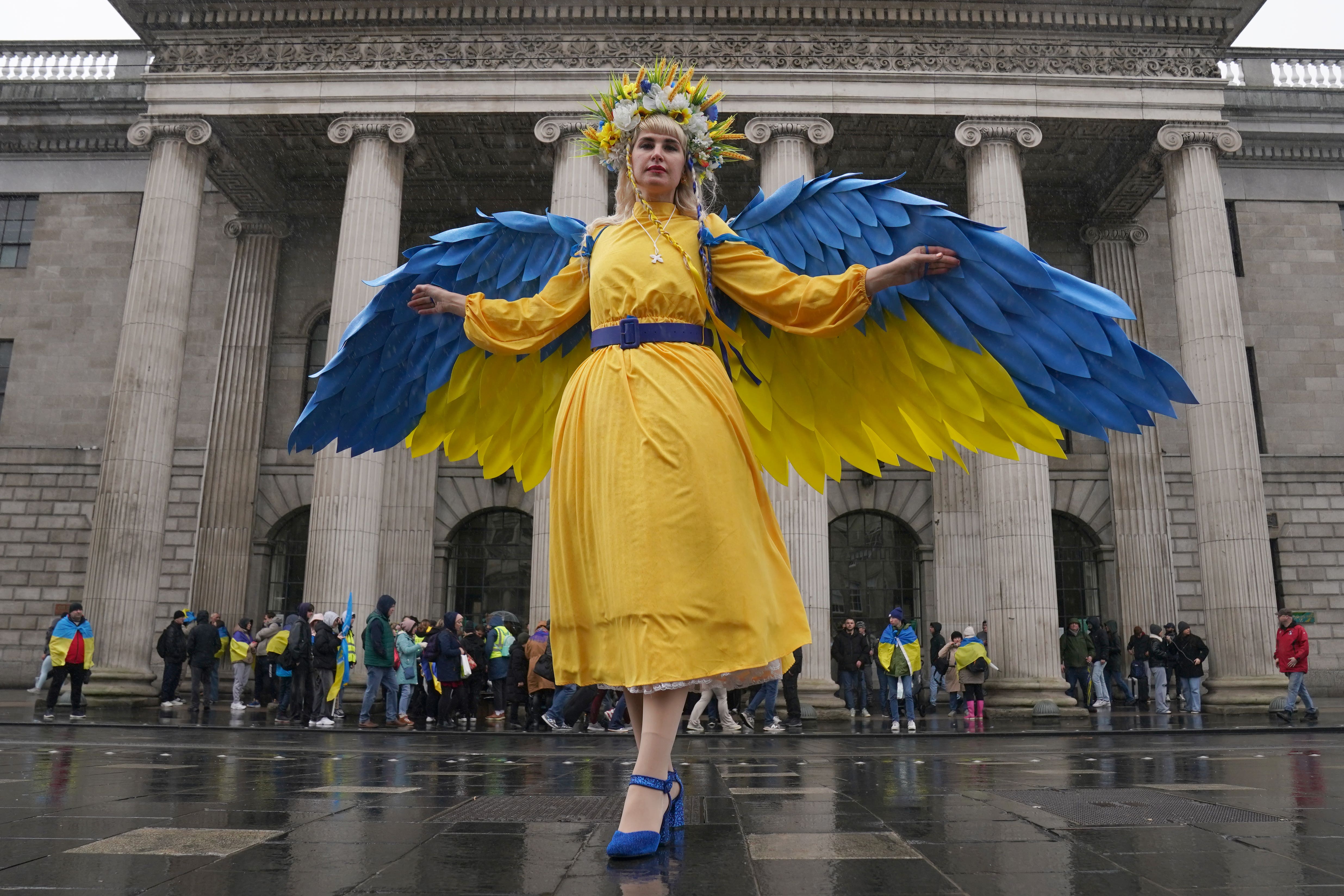 Uriivna Olena from Ukraine Rivne region (Brian Lawless/PA)