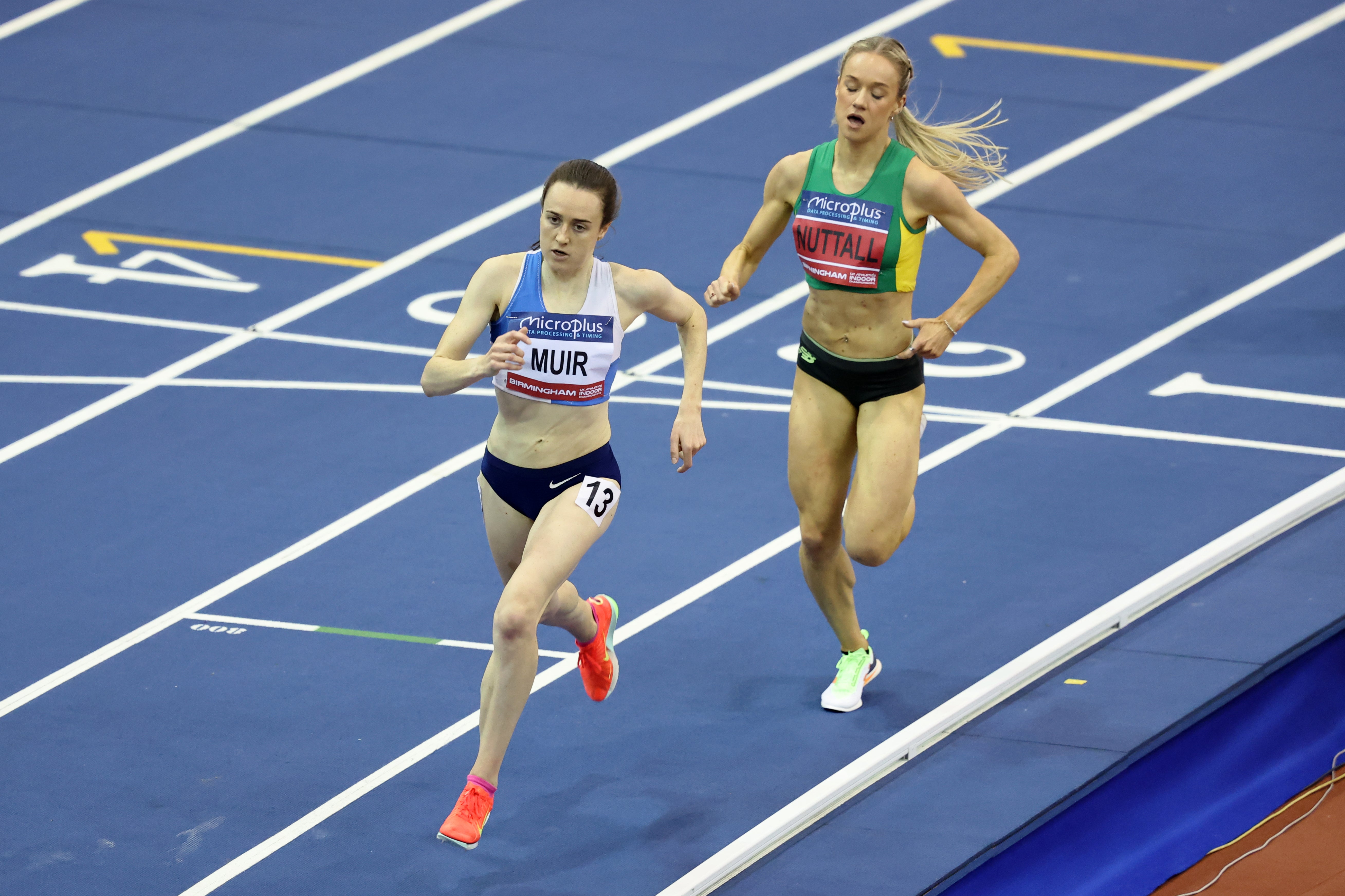 Laura Muir could not hold off Hannah Nuttall
