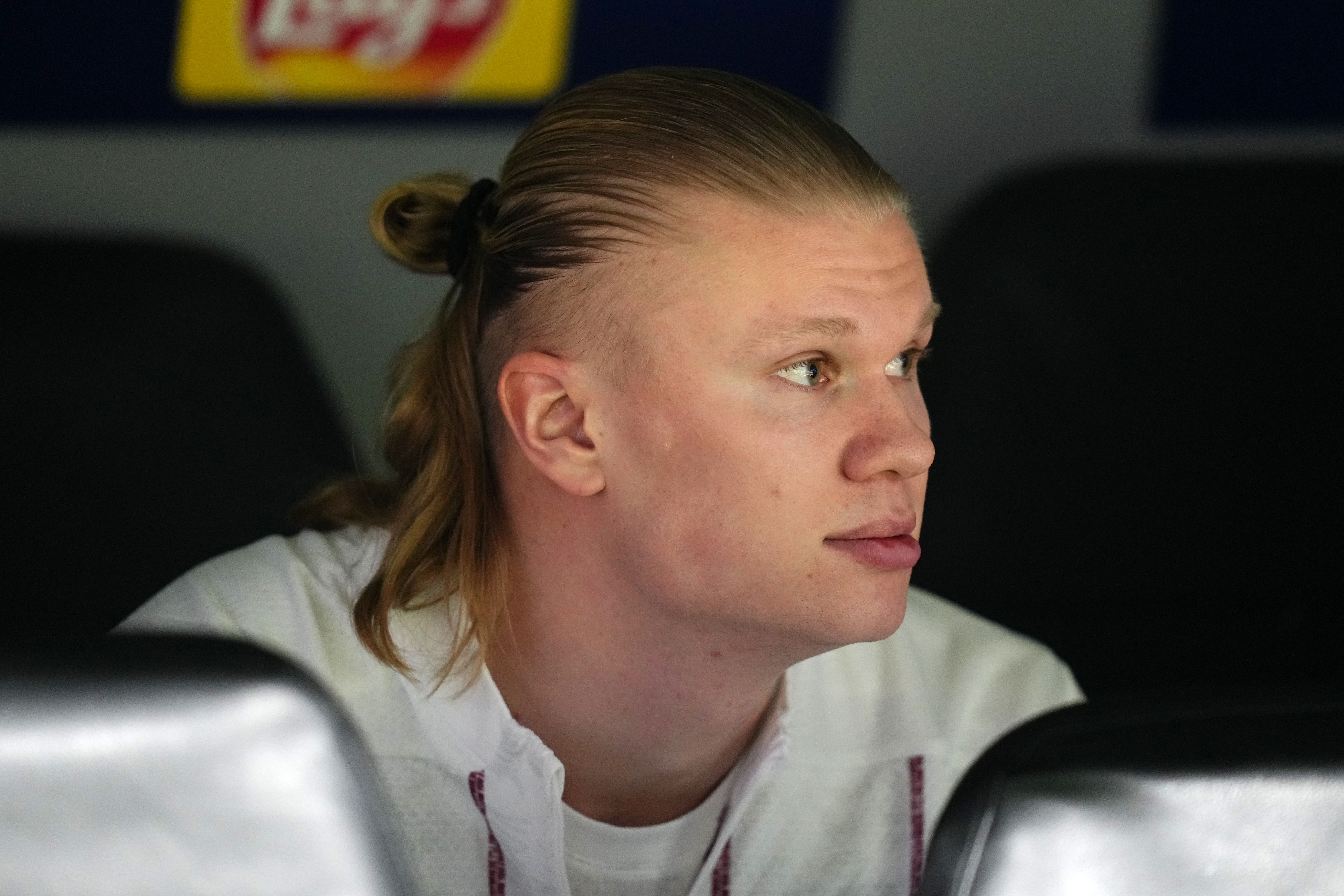 Erling Haaland faces a fight to be fit for Manchester City’s trip to Tottenham (John Walton/PA)