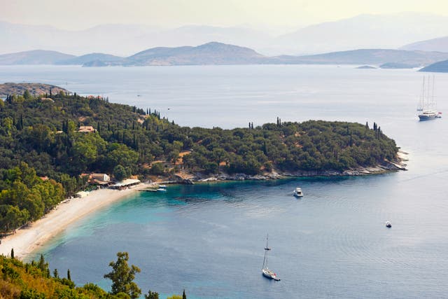 <p>Kerasia beach in Corfu, Greece</p>