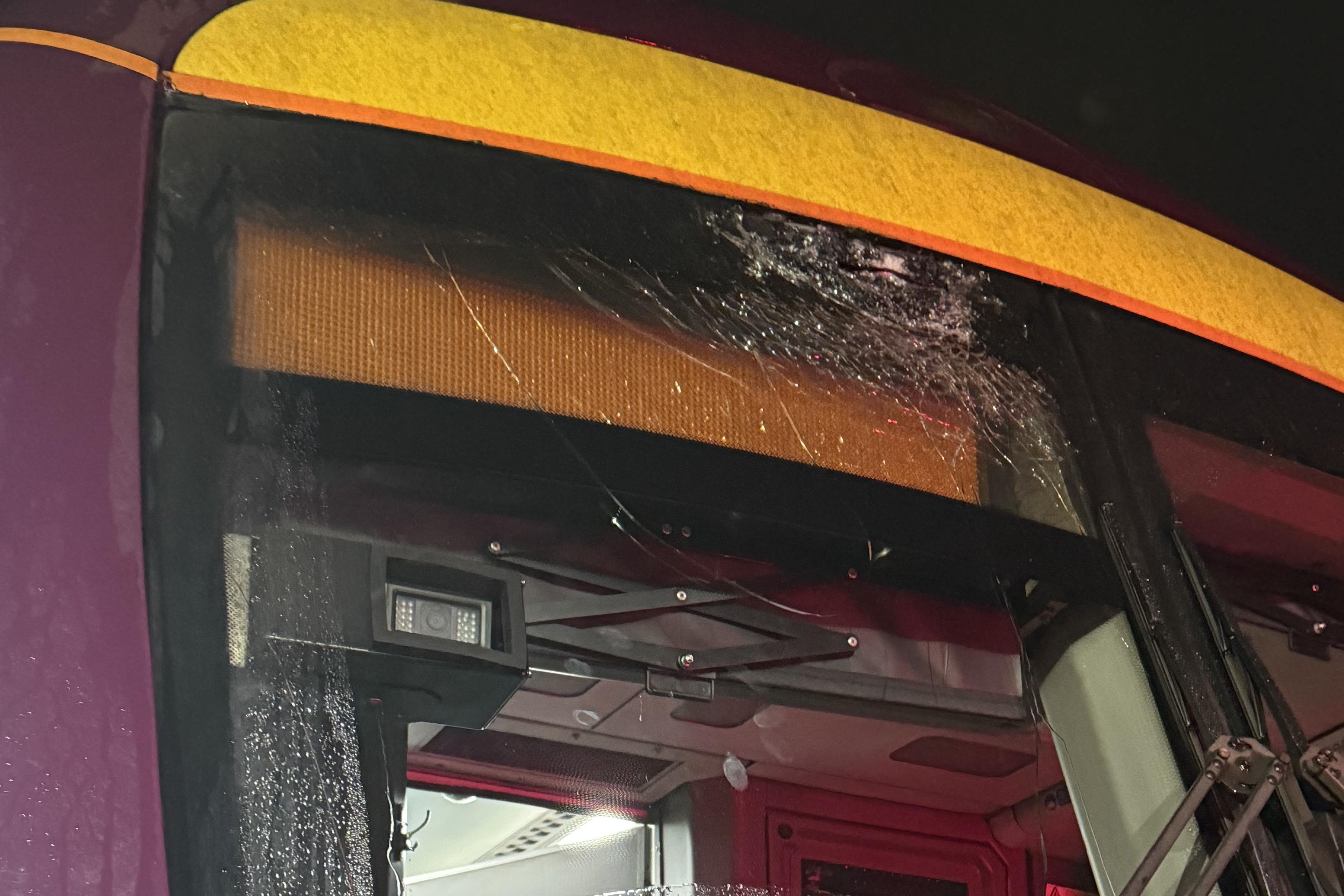 Passengers are warned that the attacks mean trains are damaged and delayed, with services being cancelled