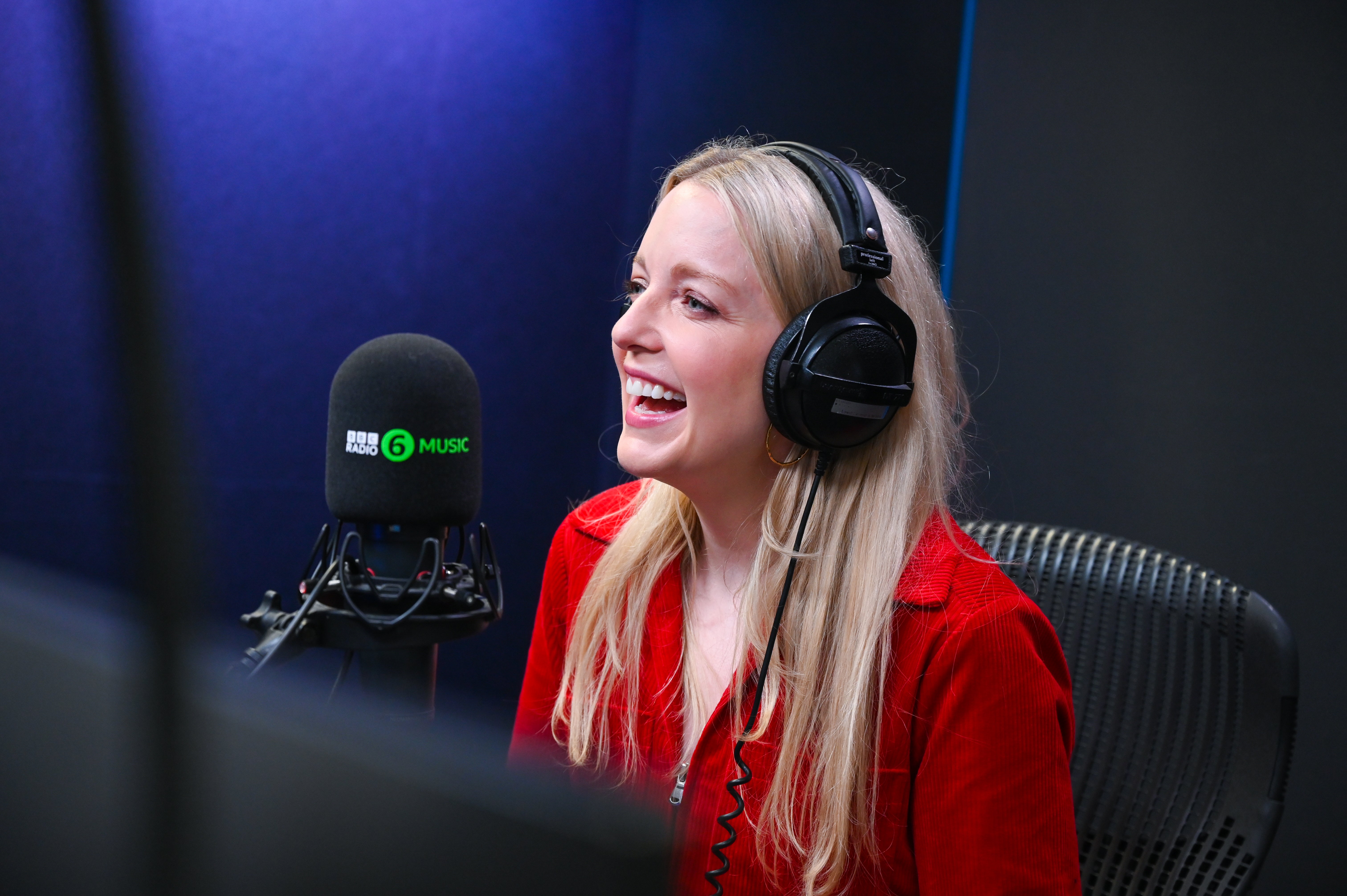 Lauren Laverne in the BBC 6 Music studio on Monday