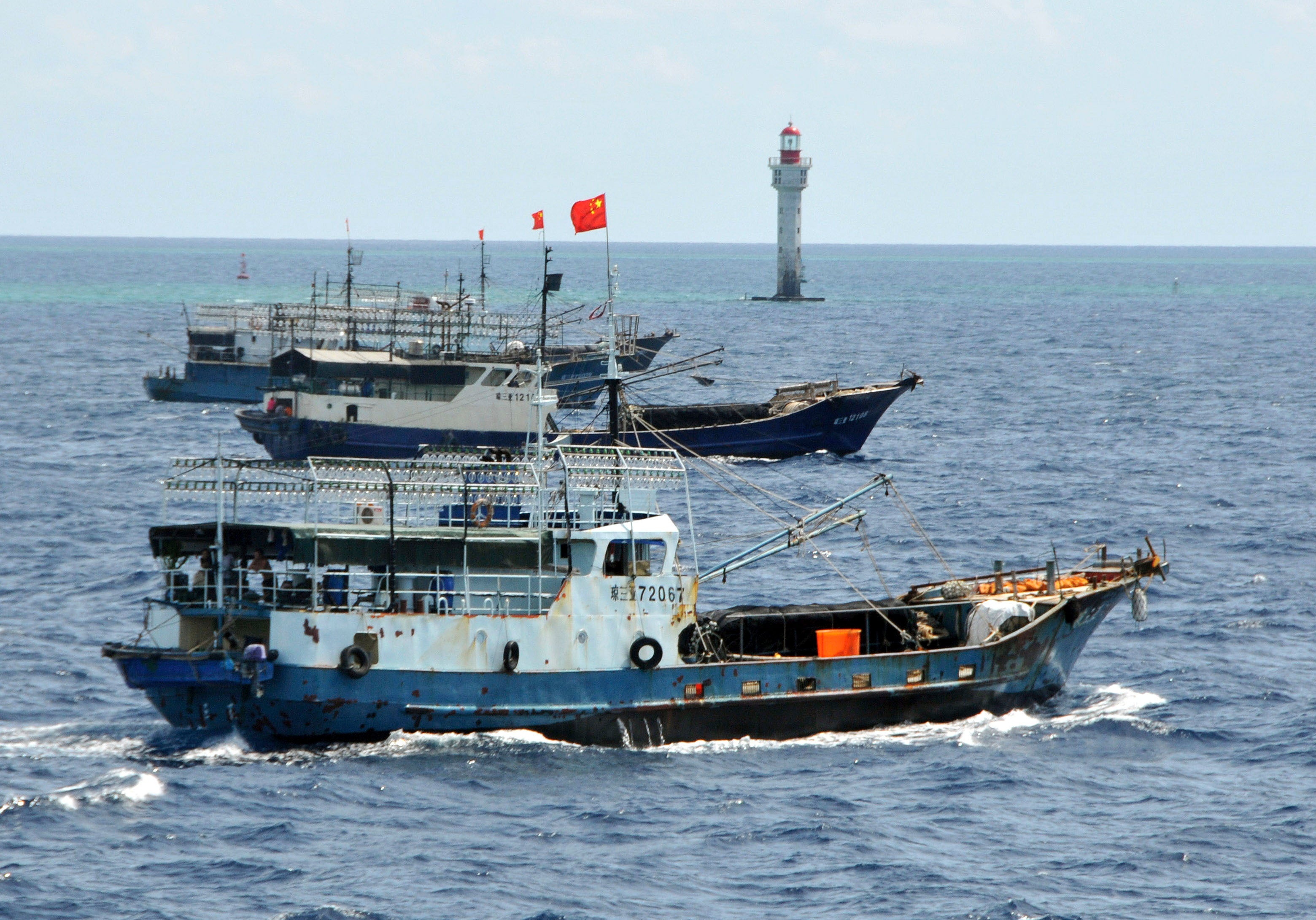Chinese fishing vessels in the South China Sea