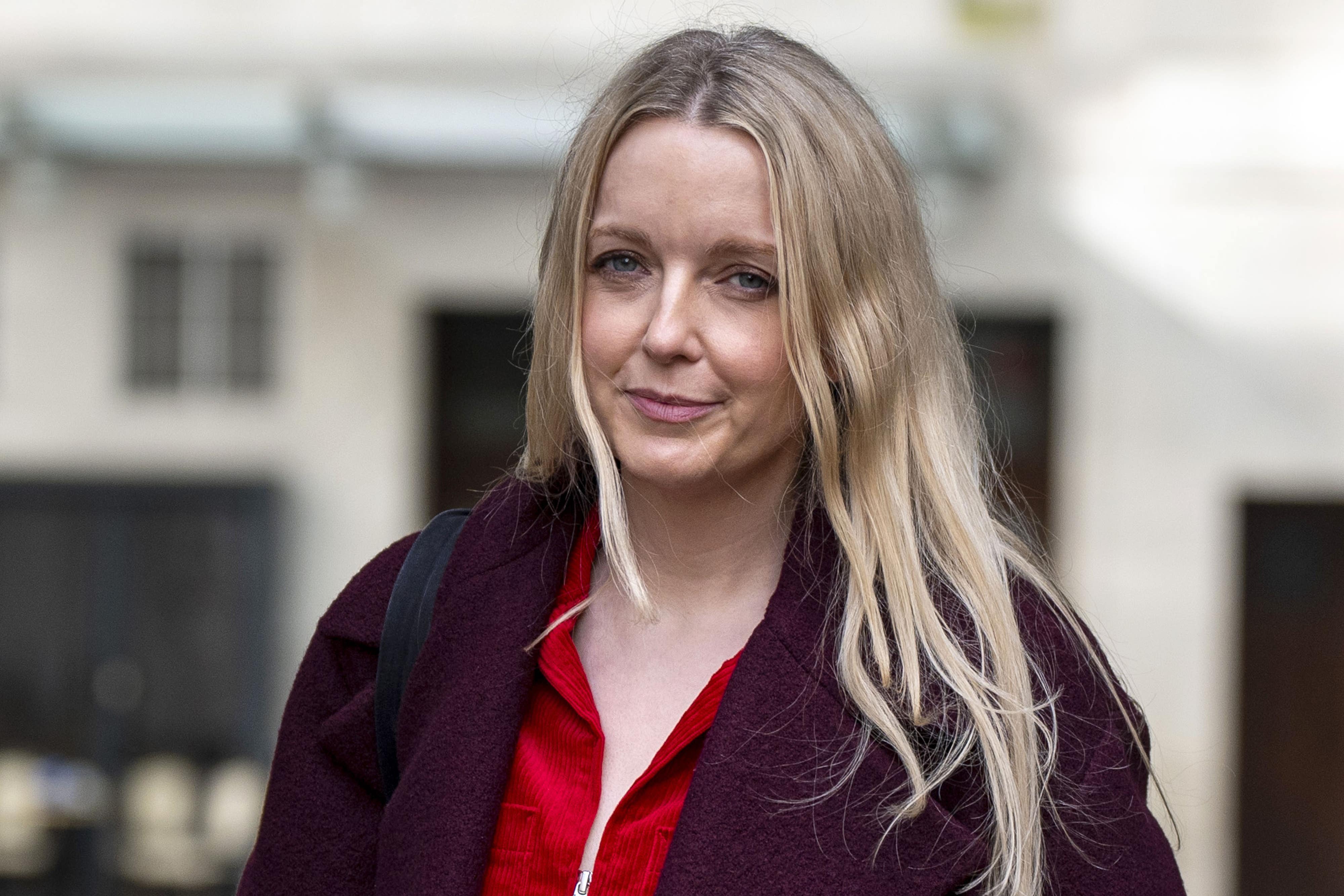 Lauren Laverne leaving the BBC Broadcasting House after returning to presenting duties on BBC Radio 6 Music on Monday (Ben Whitley/PA)