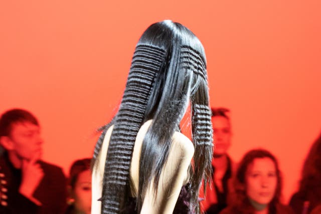 Crimping is back, according to fashion week runways (Jack Eames/PA)