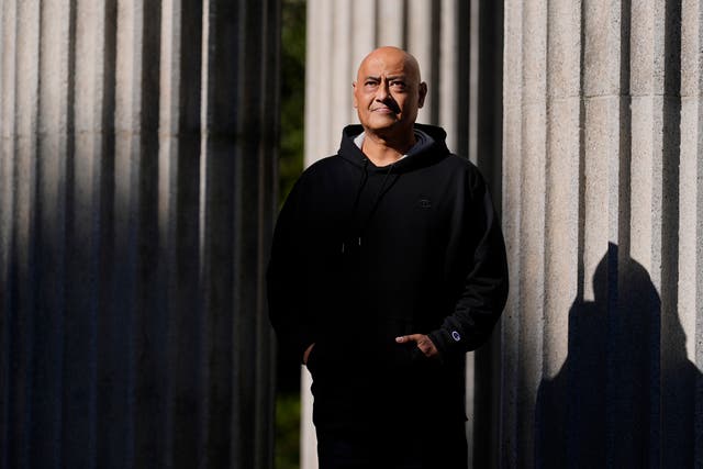 <p>
Paul Mack poses for a portrait in Redwood City</p>