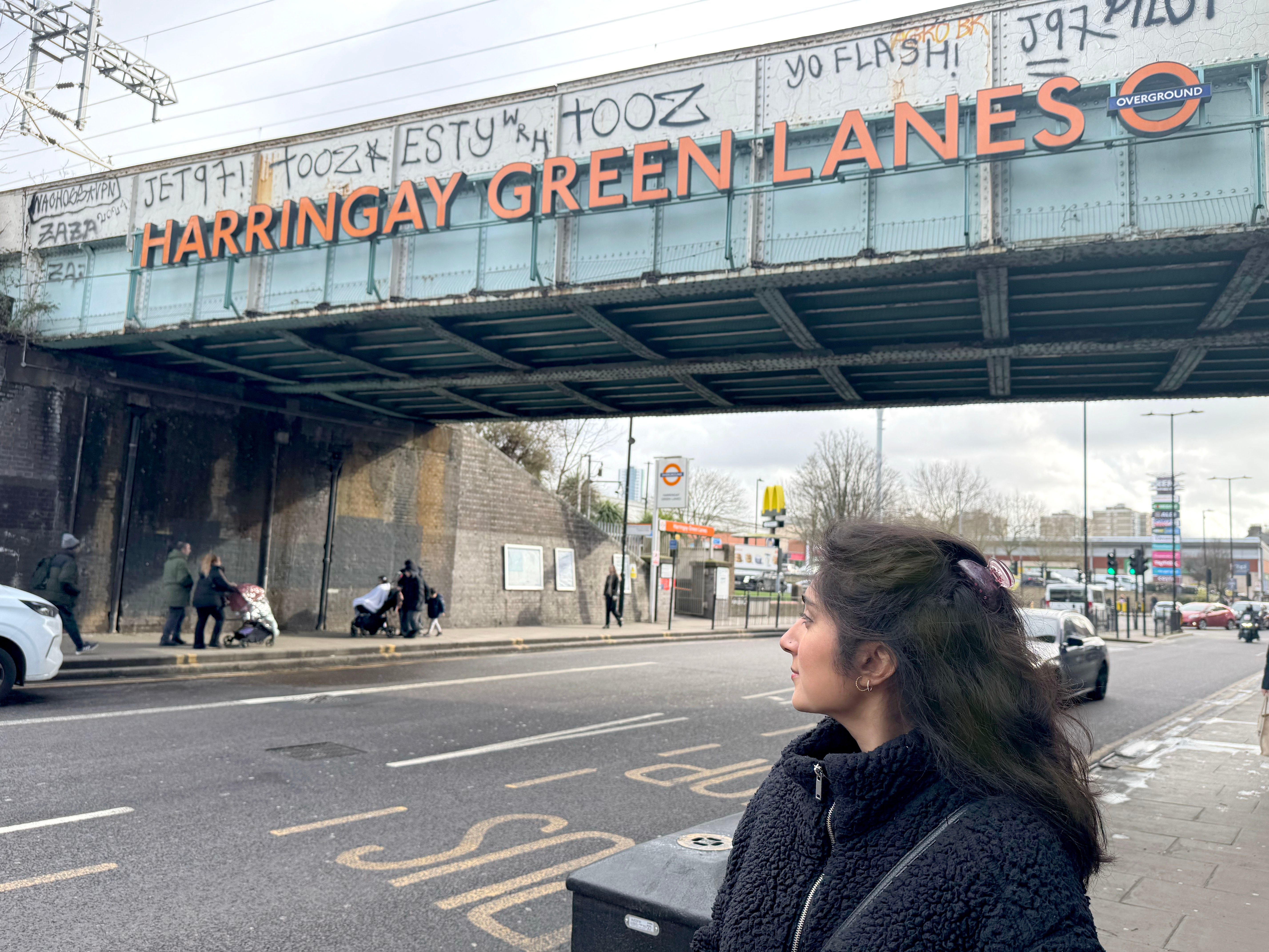 Queenie took to Green Lanes in Harringay in her search for more pancakes