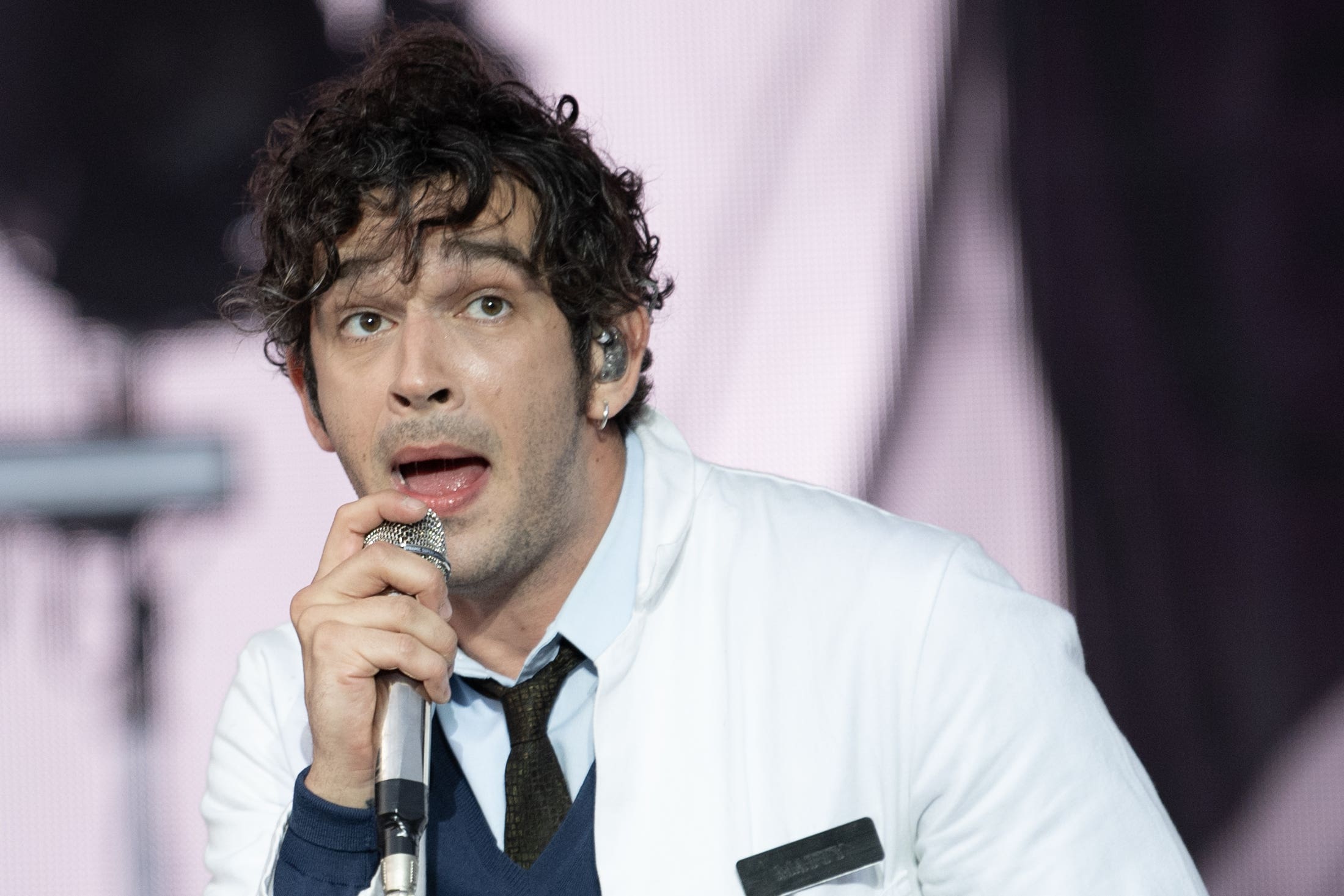 The Malaysian government criticised lead singer Matty Healy’s conduct on-stage and blacklisted the band from the country (Lesley Martin/PA)