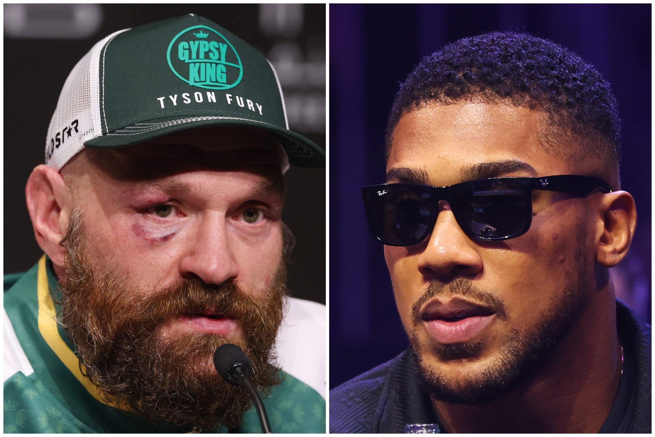 Hopes are still alive over a Tyson Fury (left) and Anthony Joshua fight