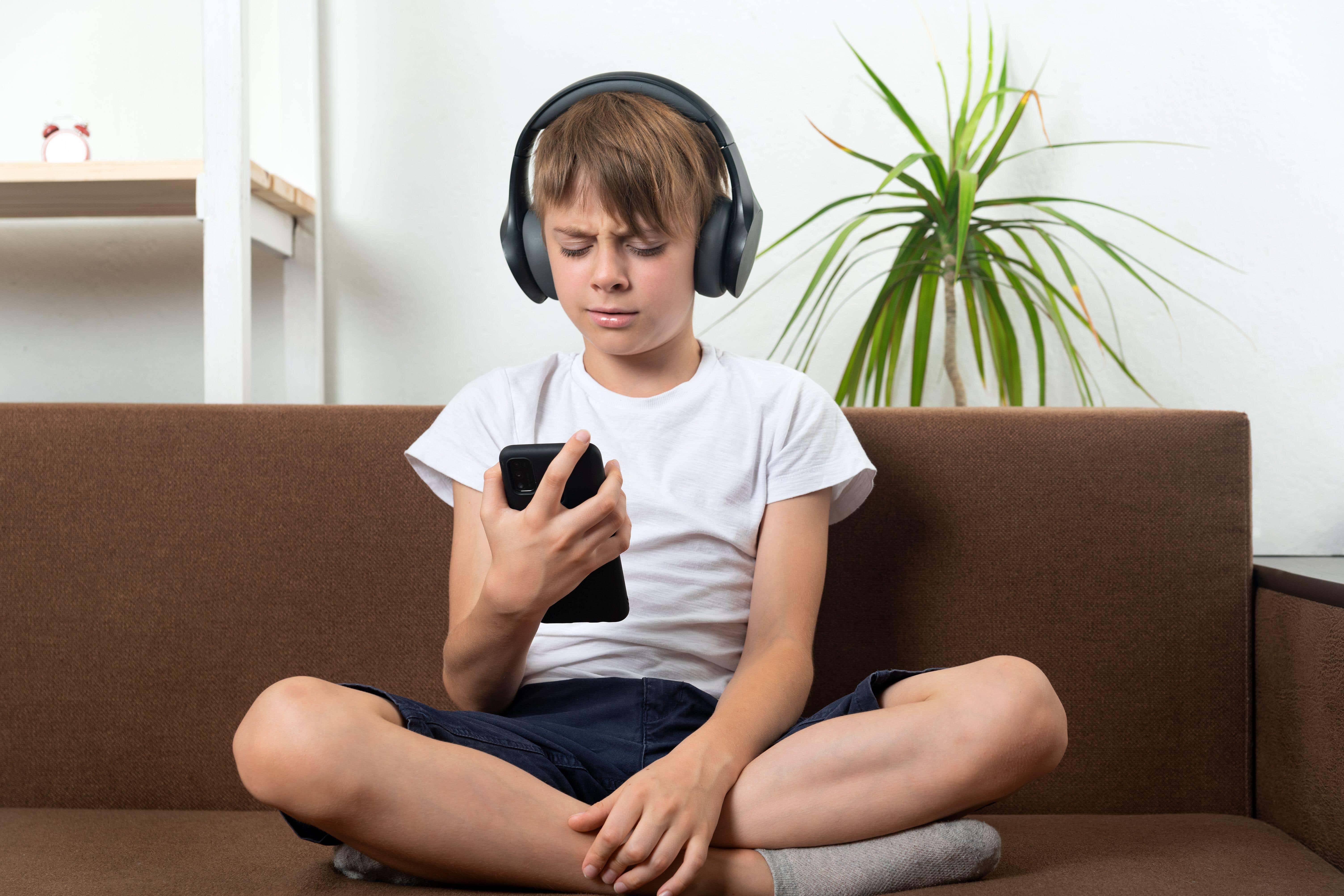 About two in five children and young people aged between eight and 18 said they enjoyed listening to audio in their free time in 2024 (Serhii Yevdokymov/Alamy/PA)
