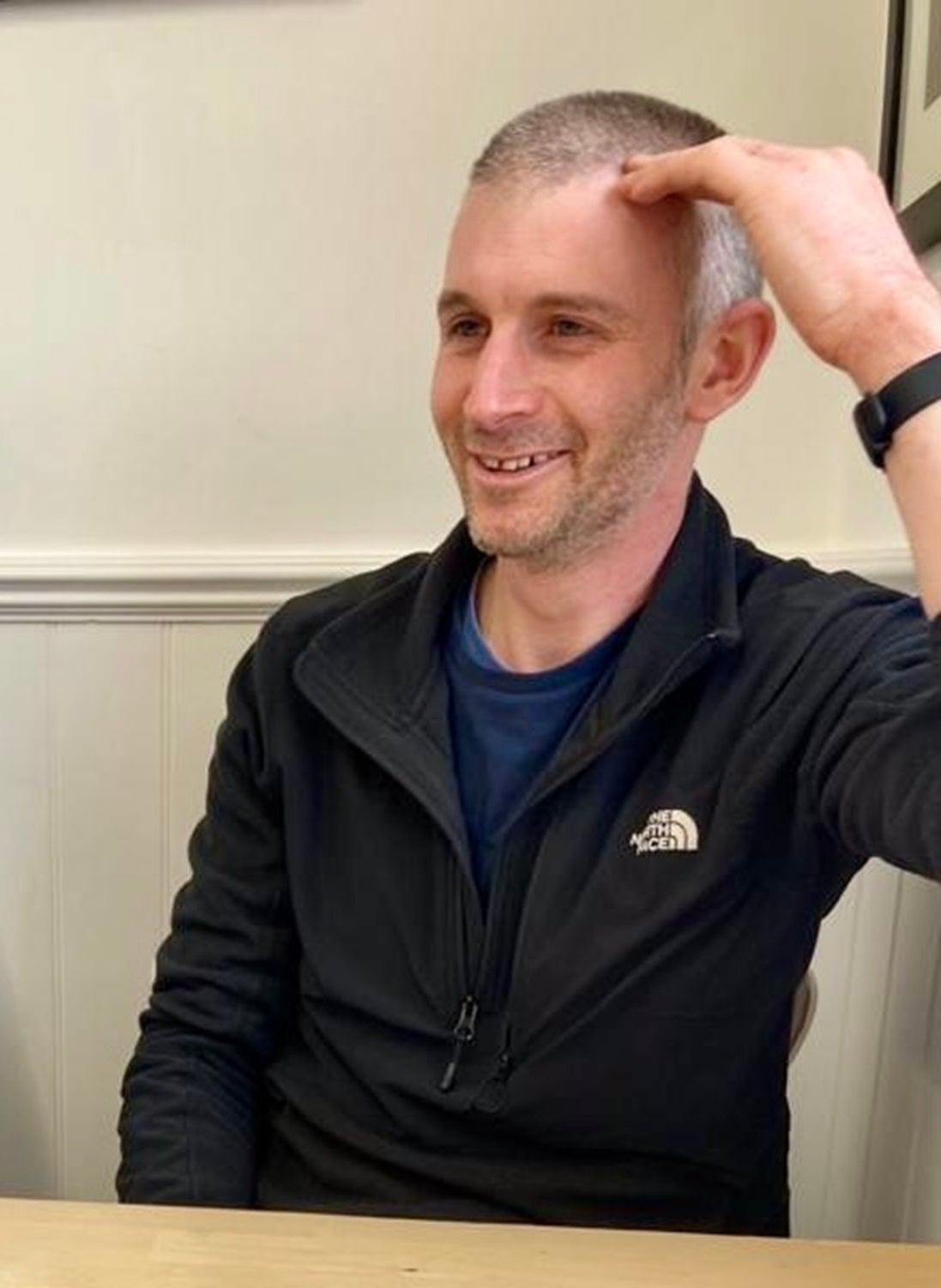 James came last in a sports day race for parents at his nine-year-old daughter’s school, despite being a keen runner