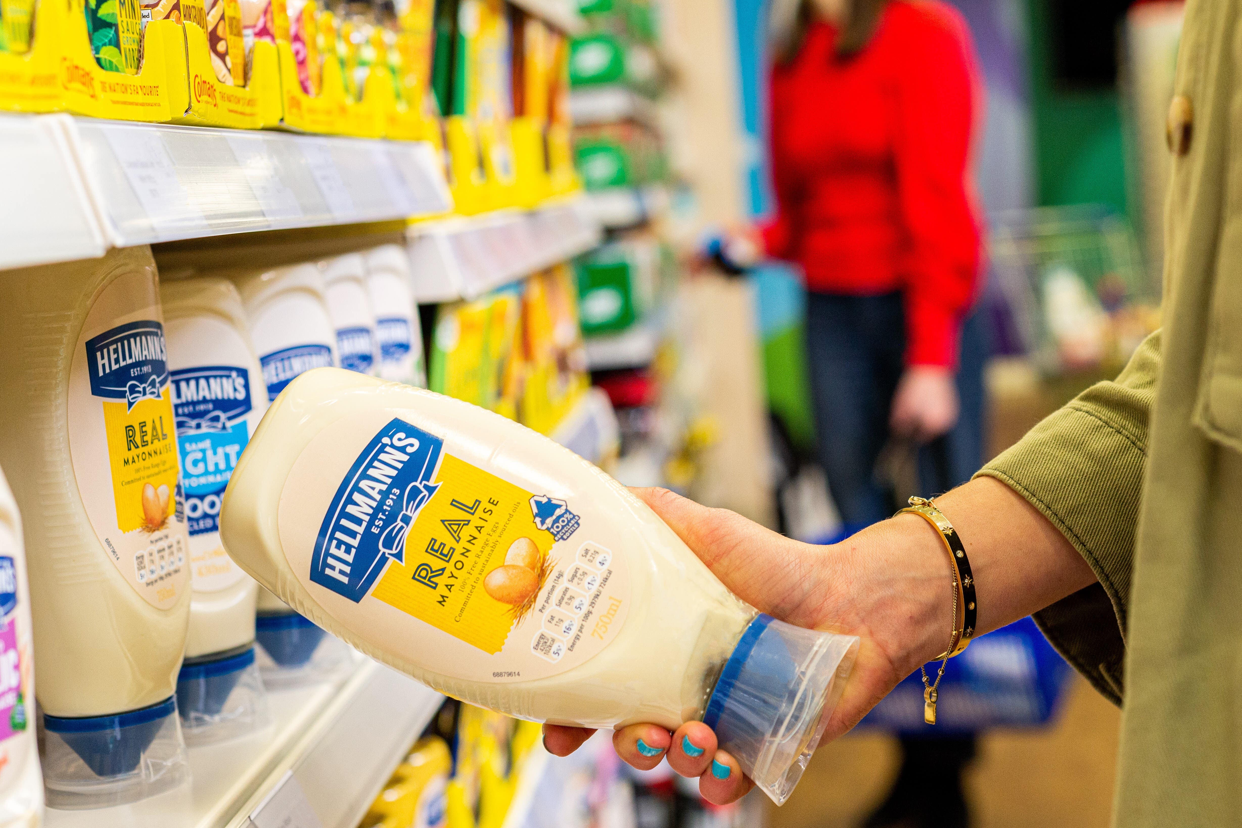 Unilever owns consumer brands including Hellman’s, Dove and Marmite