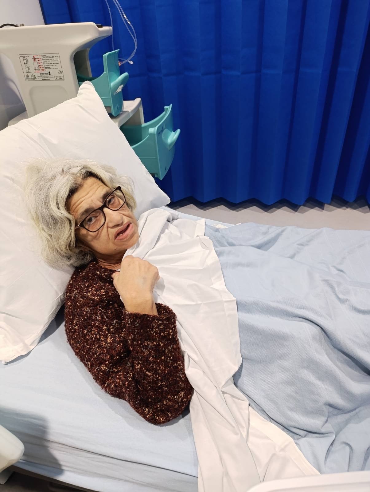 Laila Soueif is still in hospital as she protests her son’s detention