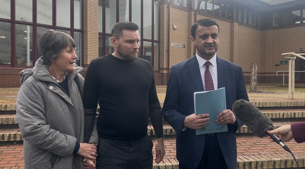 Laura’s brother Roy and her mother Marilyn speak to the media following her inquest conclusion