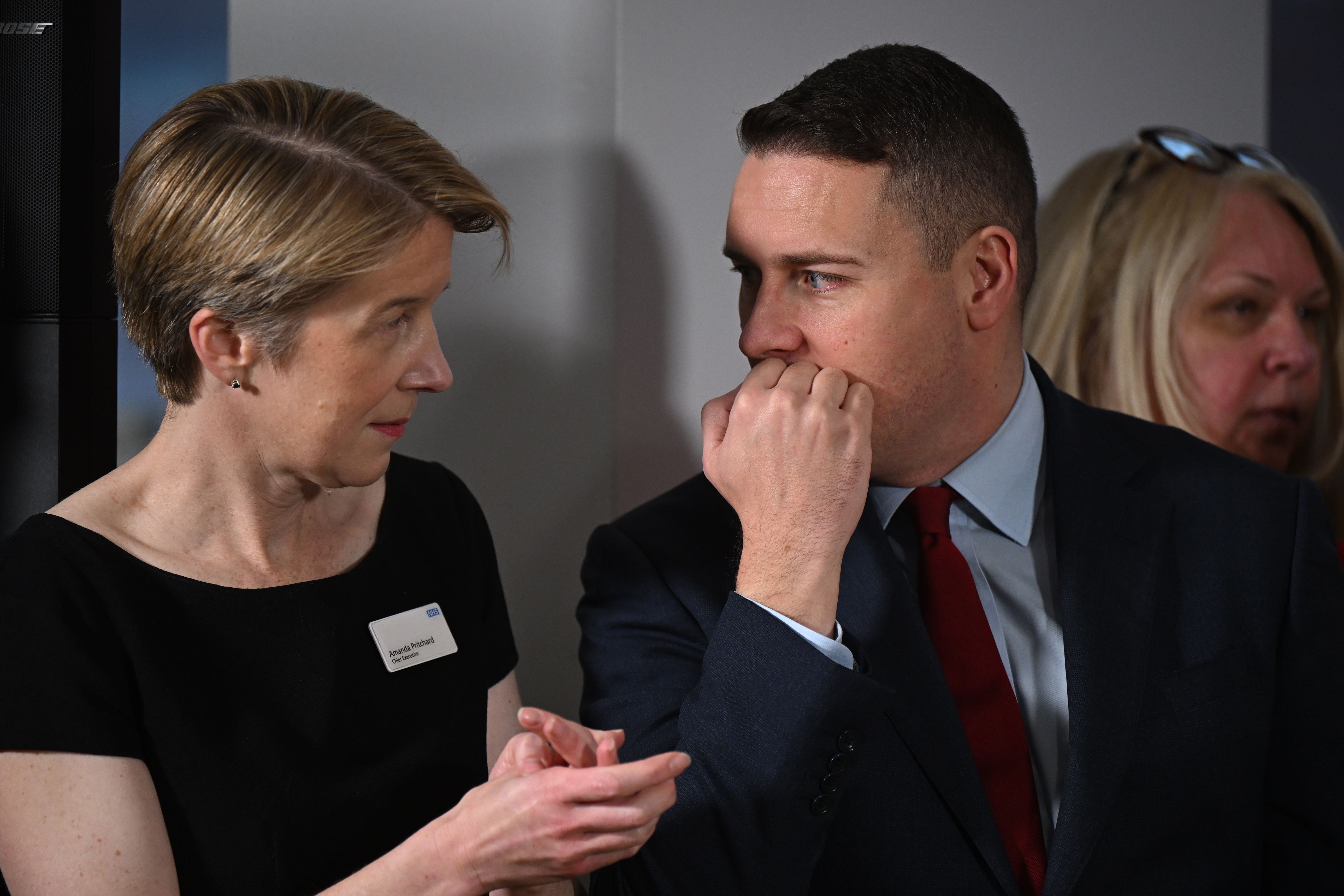 Health Secretary Wes Streeting has insisted he did not ask NHS England boss Amanda Pritchard to leave her job (PA)