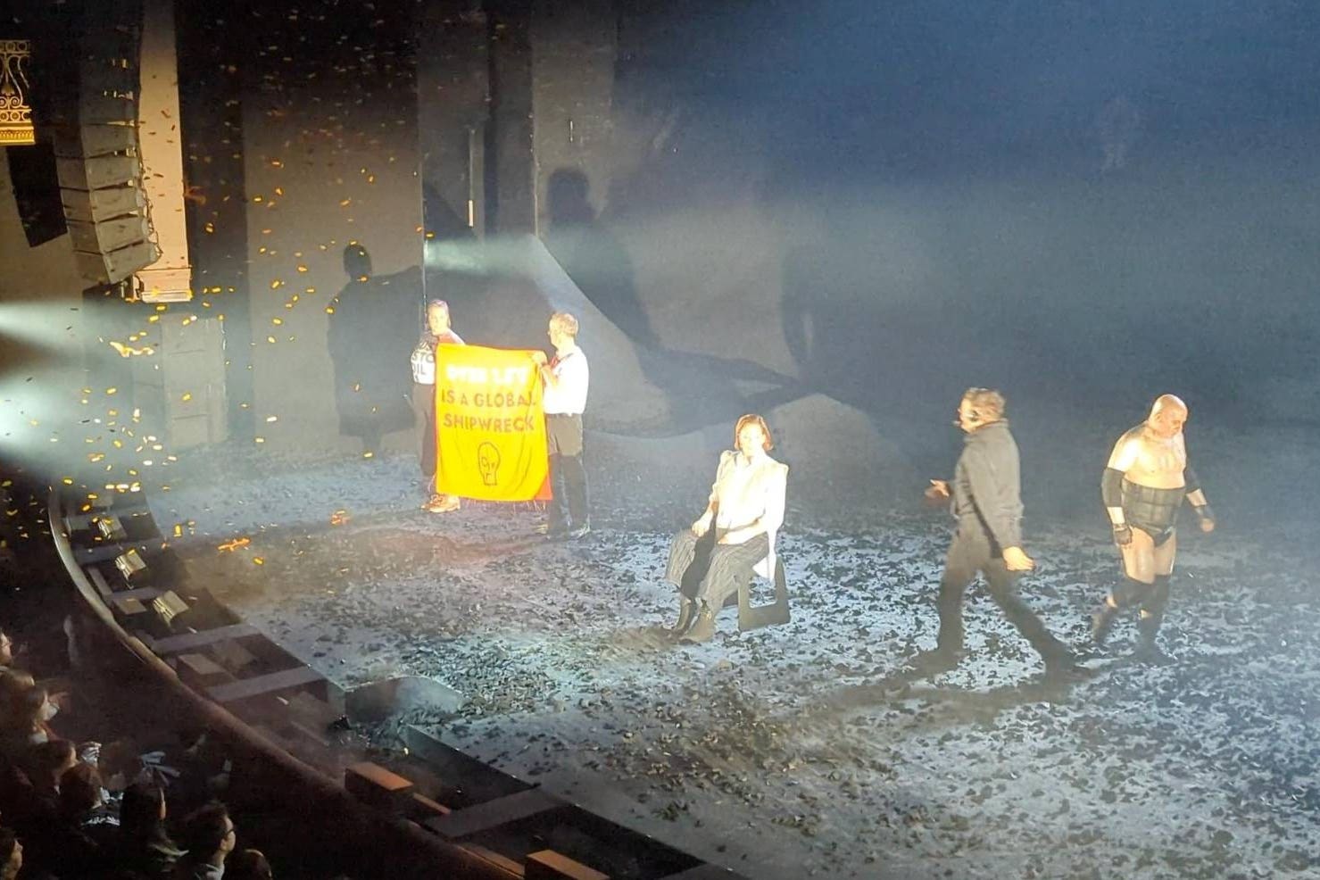 Just Stop Oil supporters allegedly disrupted a West End performance of The Tempest starring Sigourney Weaver (Just Stop Oil/PA)