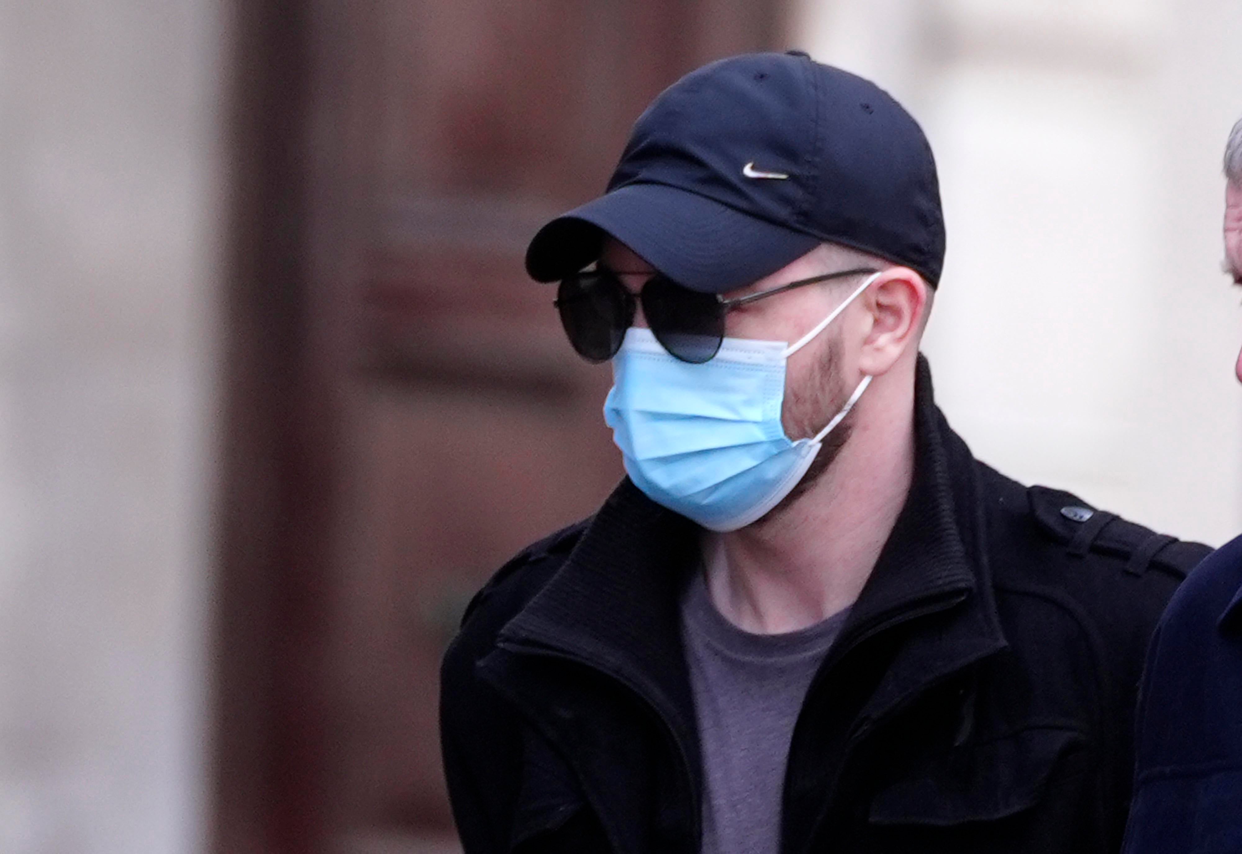 Kyle Shaw arrives at Liverpool Crown Court