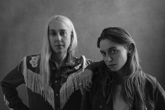 <p>Mackenzie Scott and Julien Baker</p>