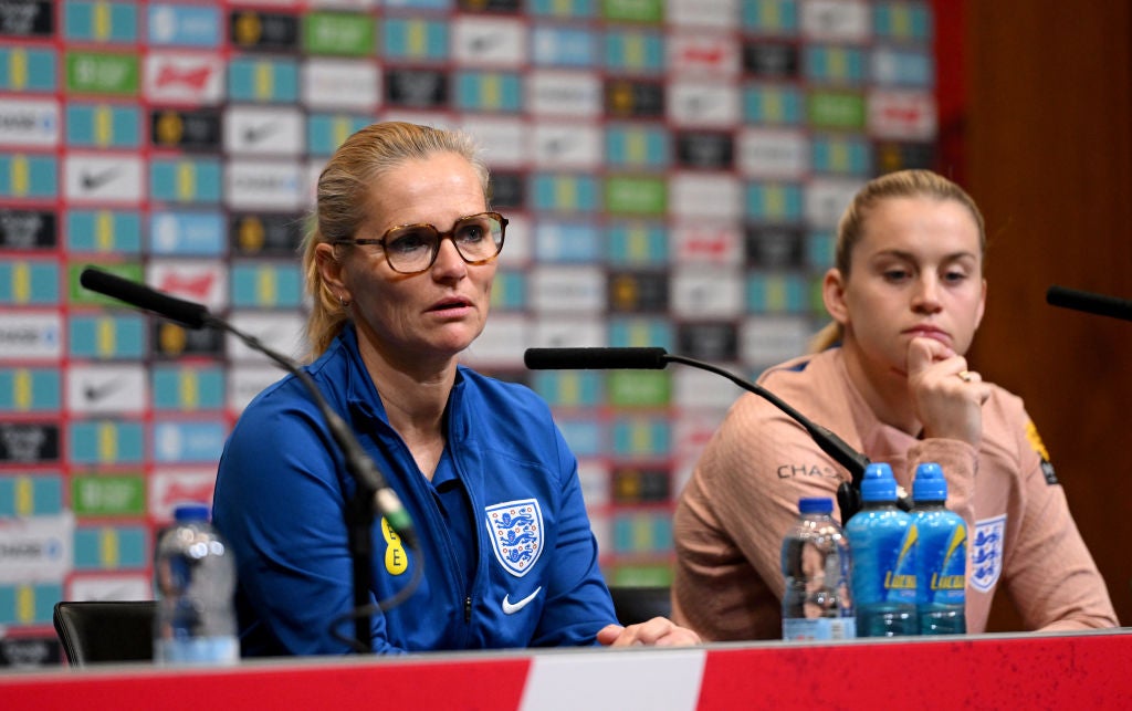 England manager Sarina Wiegman and forward Alessia Russo added their support for the Spanish squad during Tuesday’s press conference at Wembley Stadium