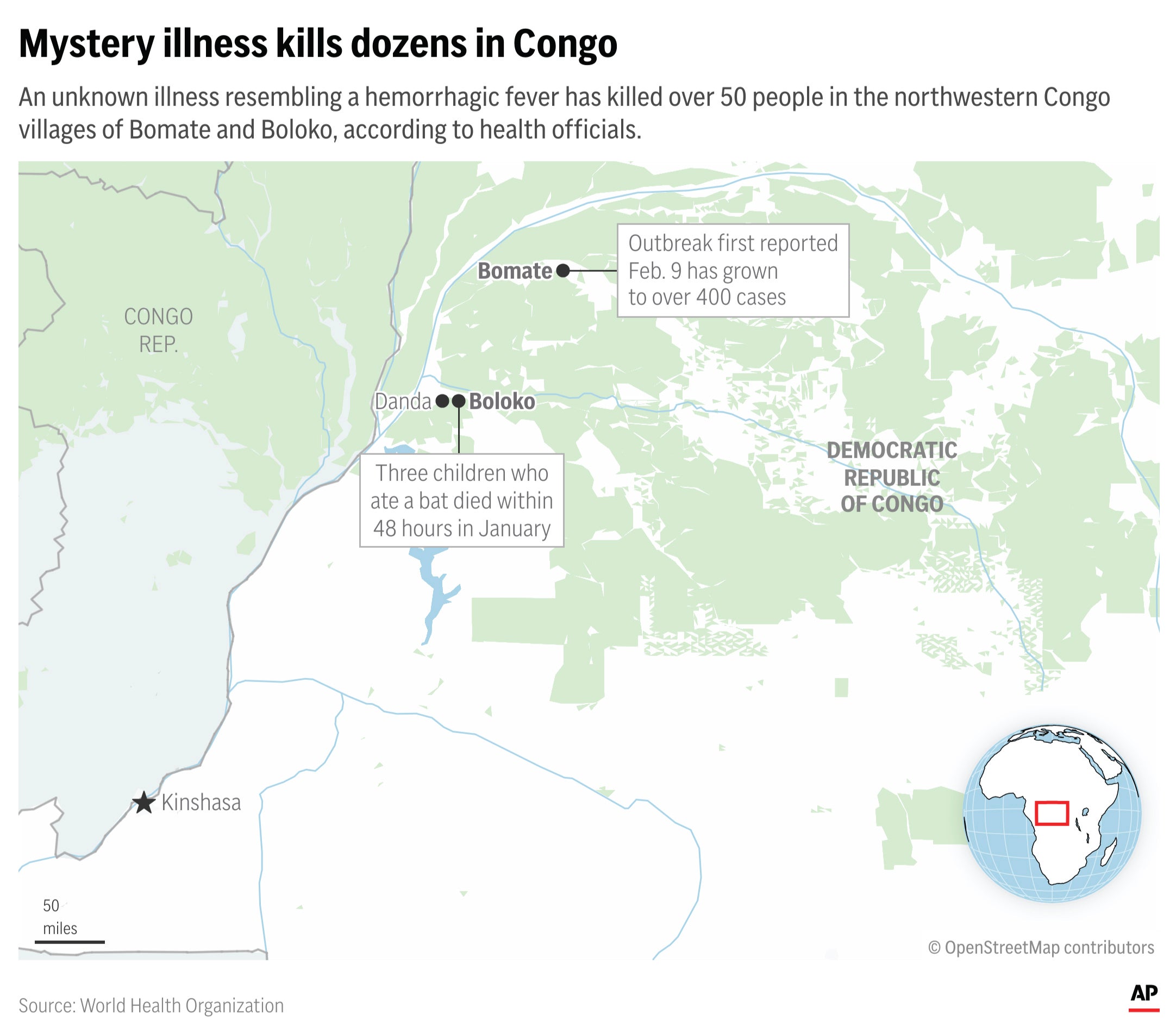 MAPPED: How the outbreak in the Democratic Republic of Congo has unfolded