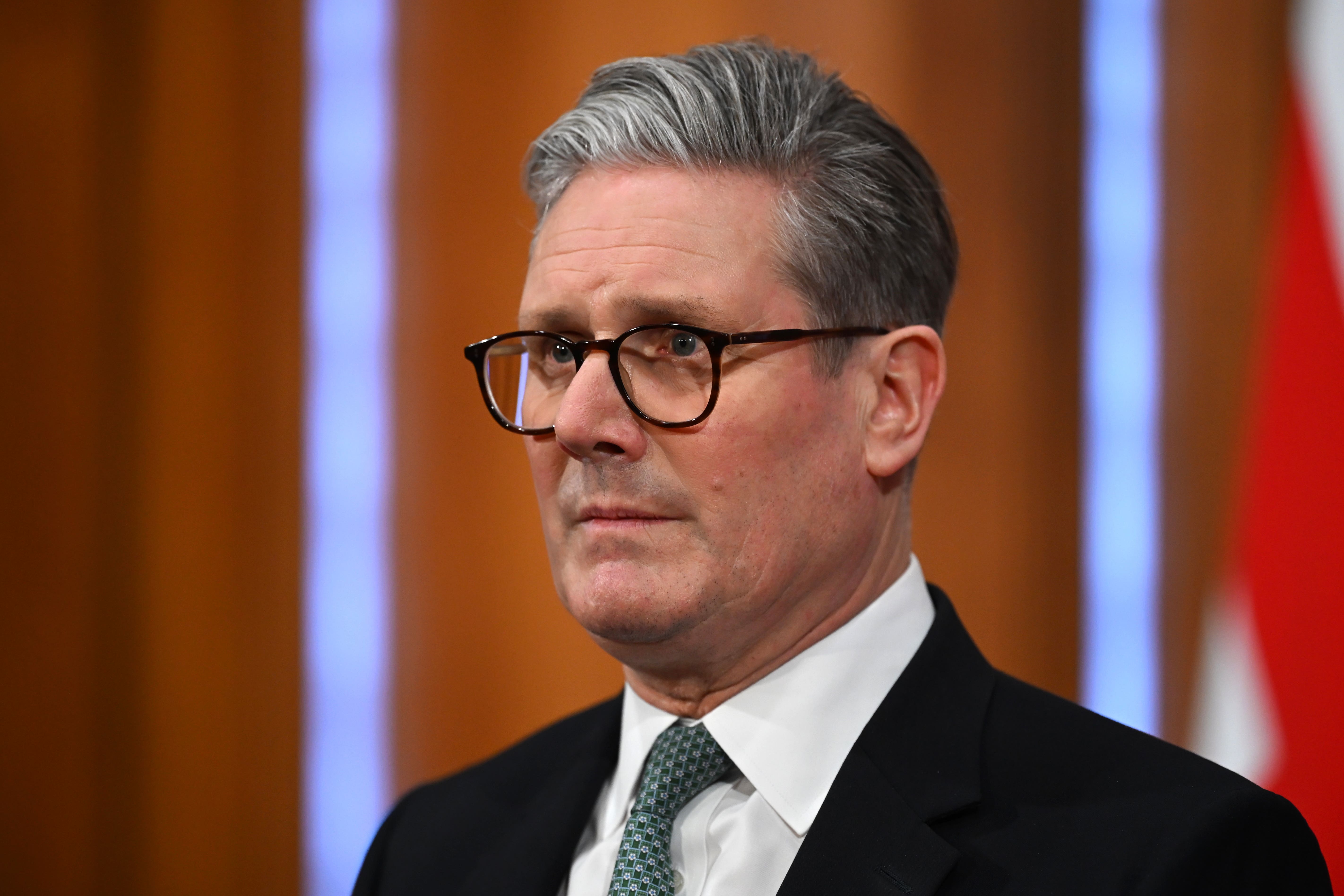 Prime Minister Sir Keir Starmer delivers a statement on defence spending in the Downing Street Briefing Room, Westminster (Leon Neal/PA)