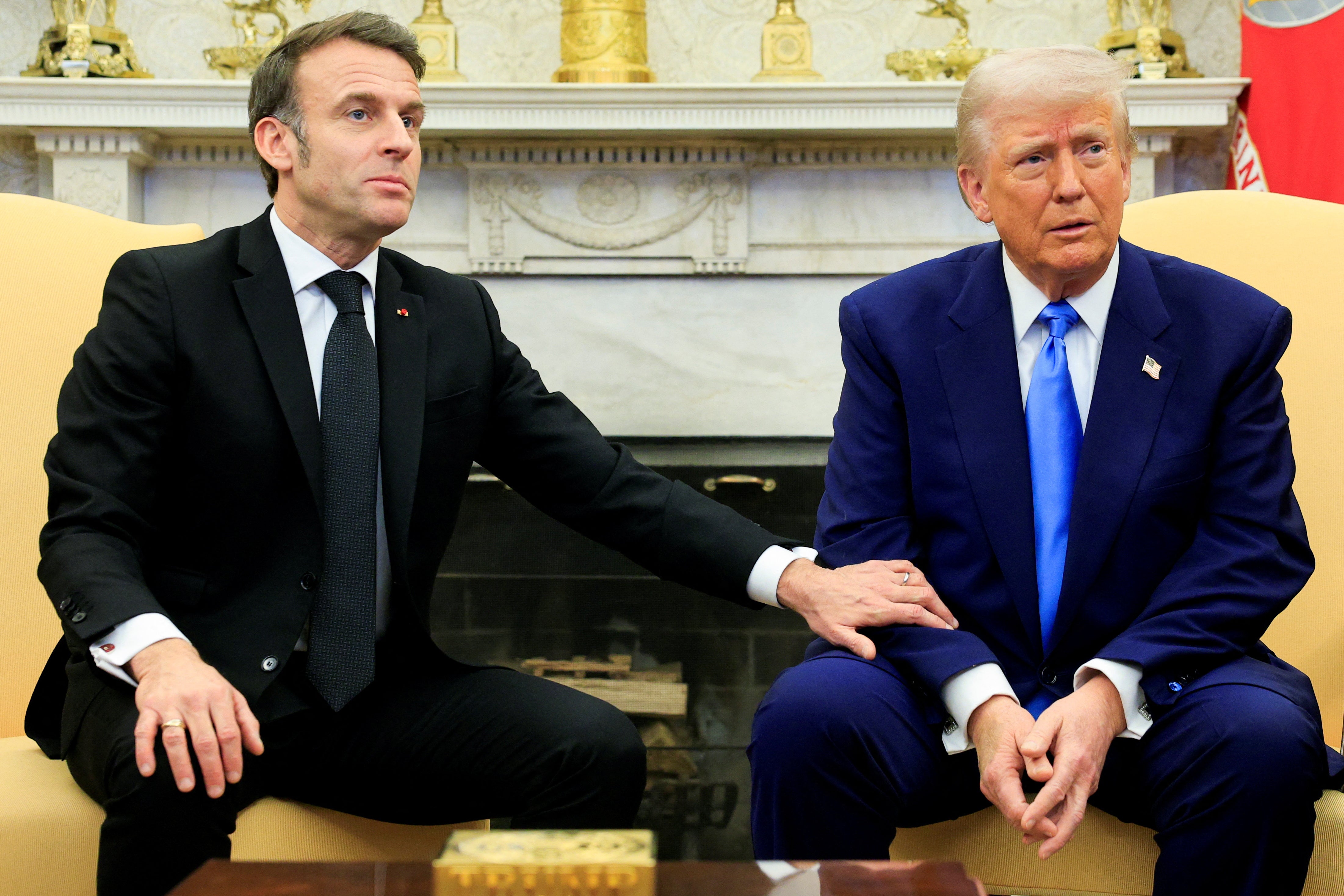 Trump ‘did not like’ moment Macron called him out over Putin during high-stakes call with European leaders