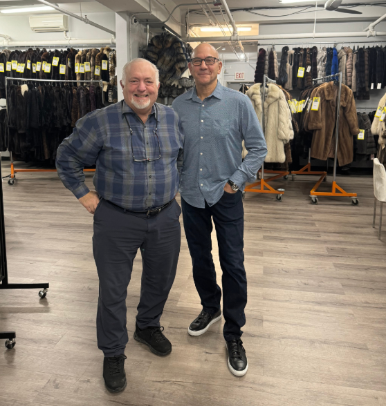 Madison Avenue Furs owners Steve (left) and Larry (right) Cowitt