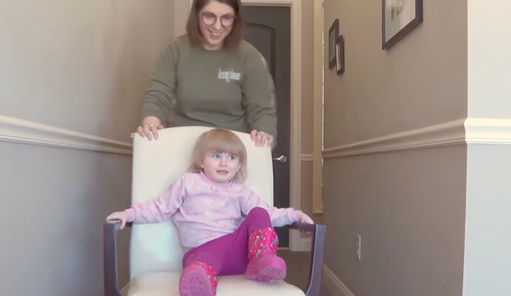 Two-year-old Caroline is currently named Unakite Hotel Thirteen, due to a bureaucratic mix up