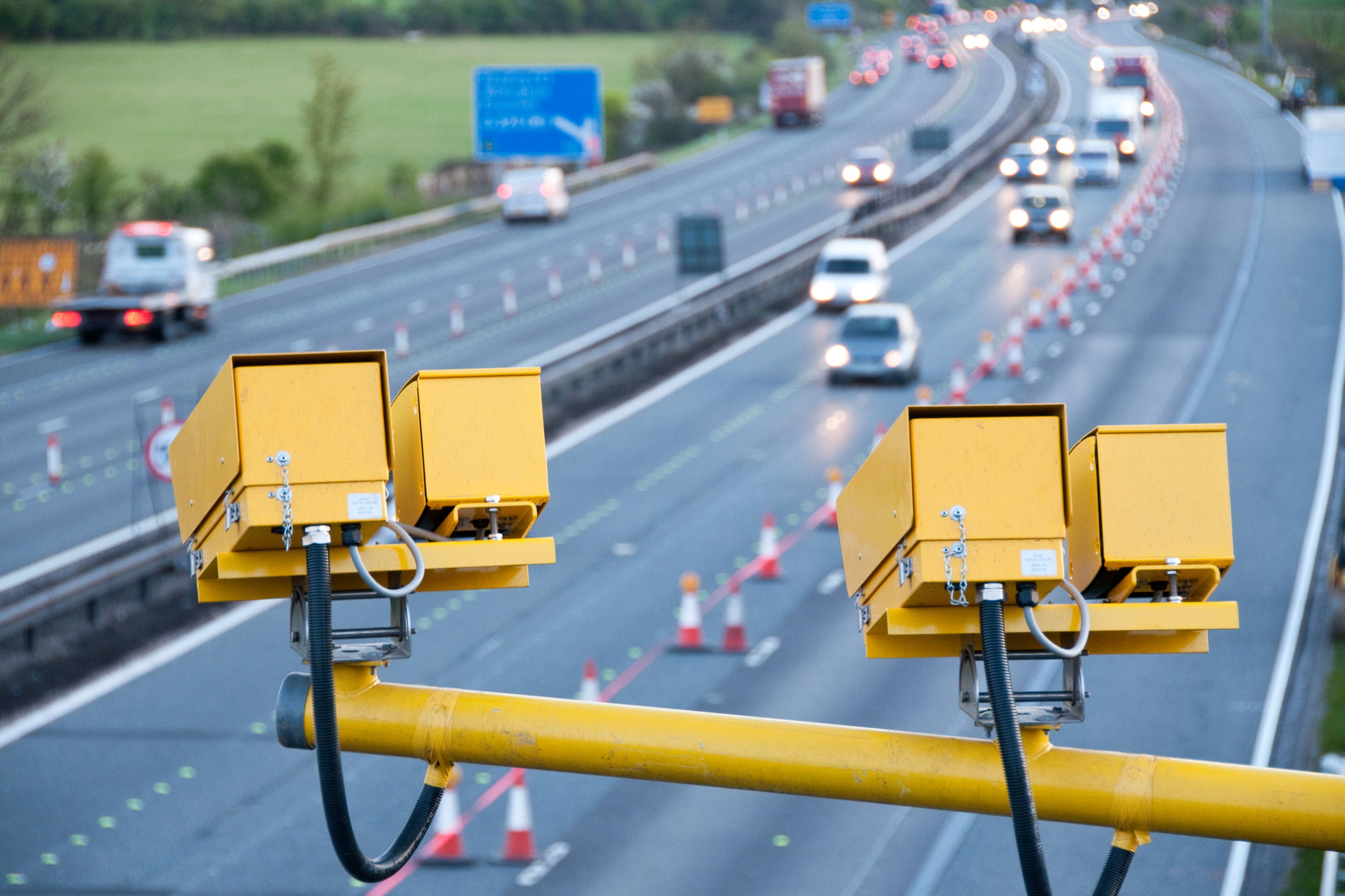 The plates can be bought online for as little as £30 and can be unreadable to police cameras (Alamy/PA)