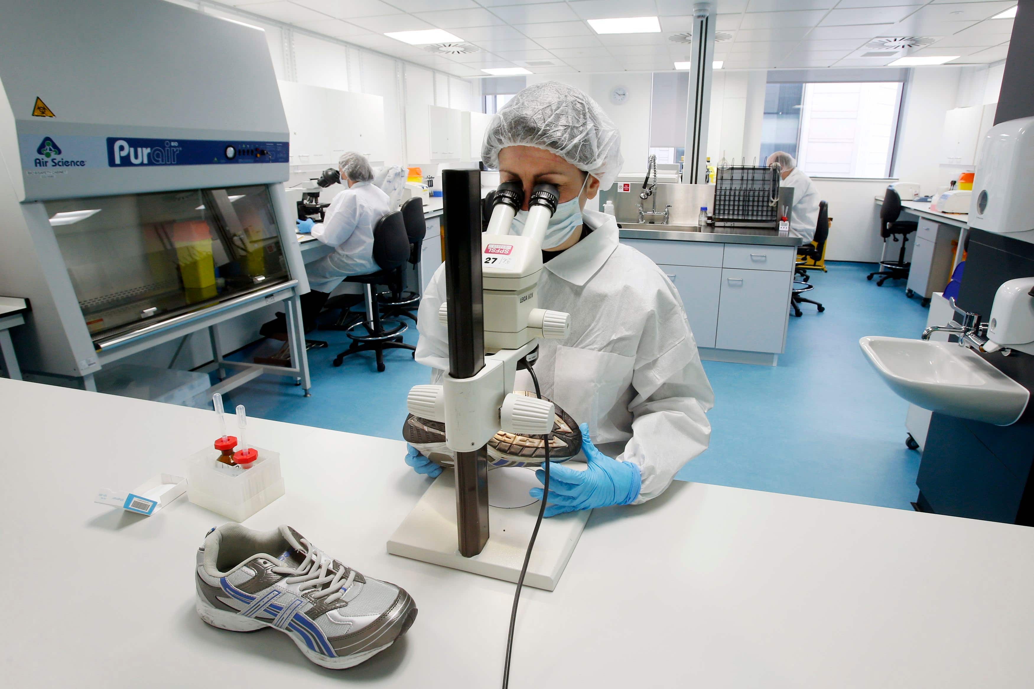 The Scottish Police Authority Forensic Services laboratories in the Scottish Crime Campus at Gartcosh in Scotland following a £6 million investment (Danny Lawson/PA Wire).