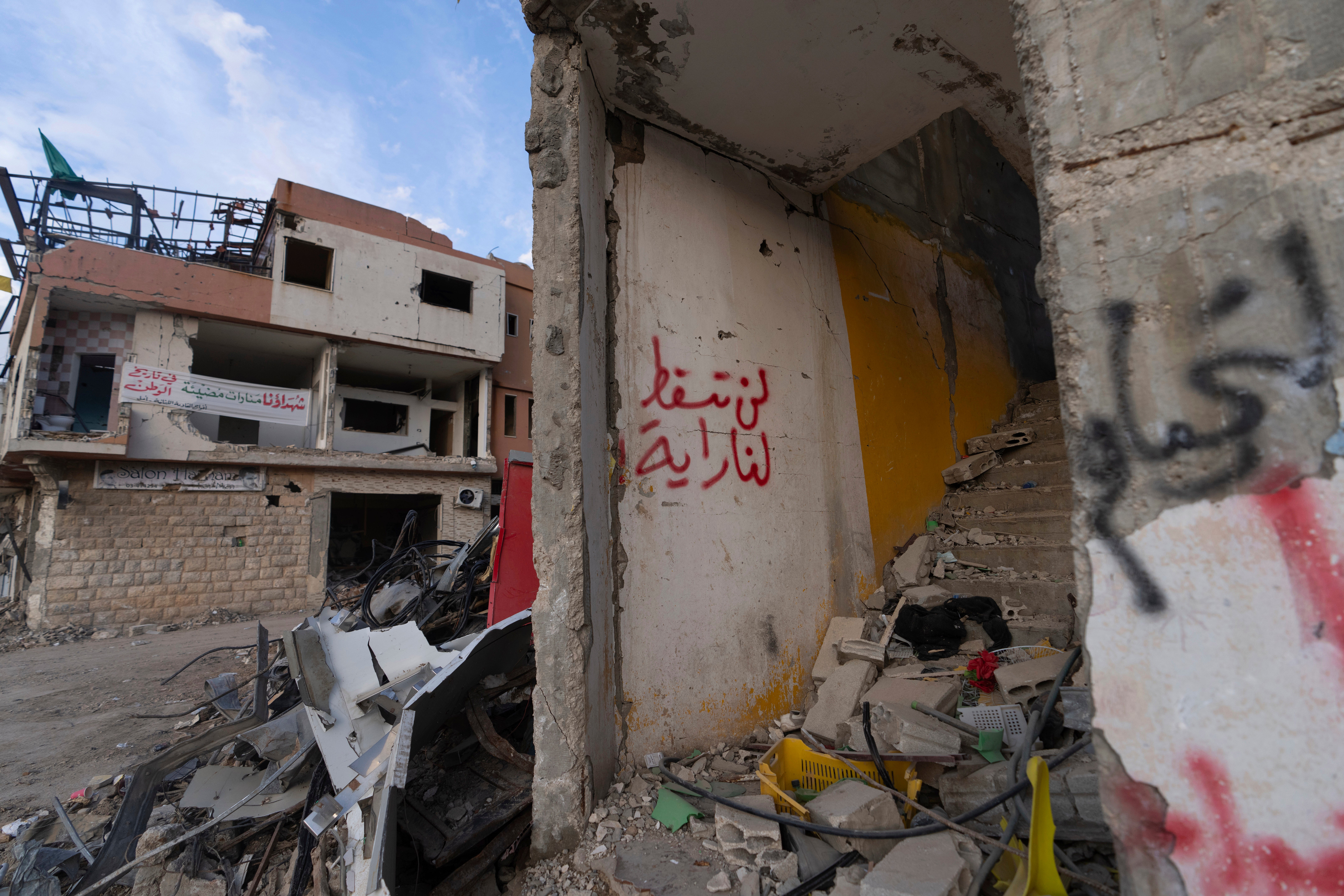 Mideast Wars-Lebanon-Graffiti