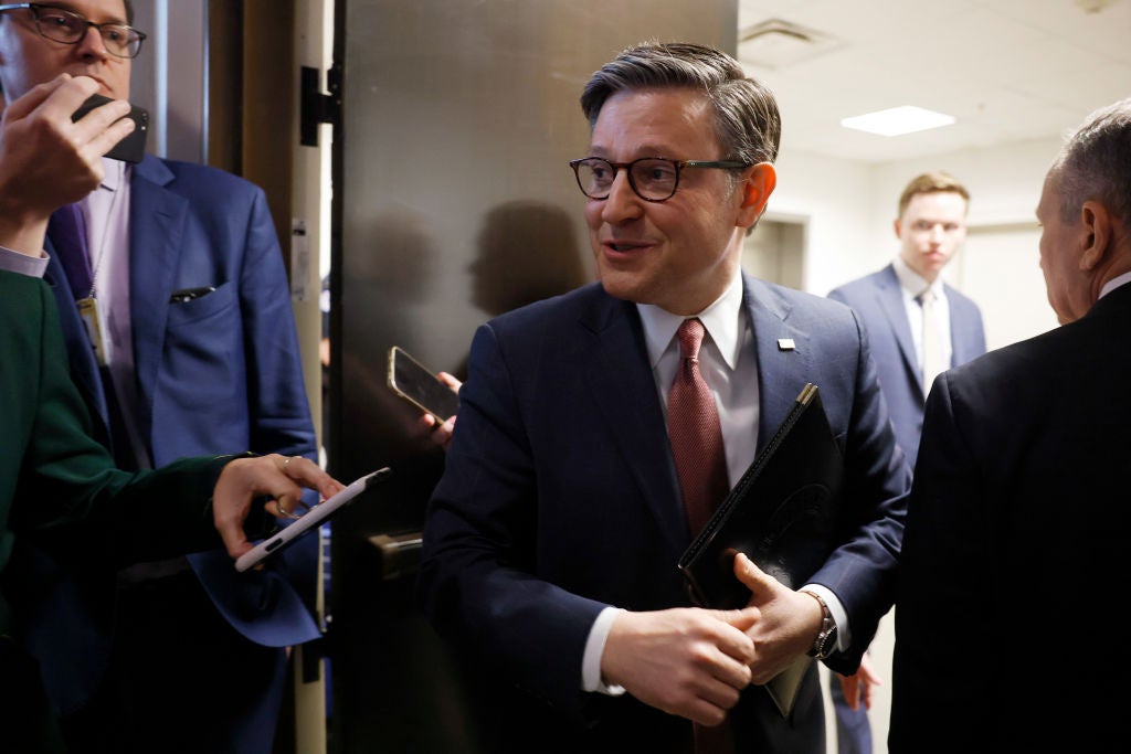 Speaker Mike Johnson delivered a narrow victory for Trump on Tuesday evening when the House passed a budget resolution