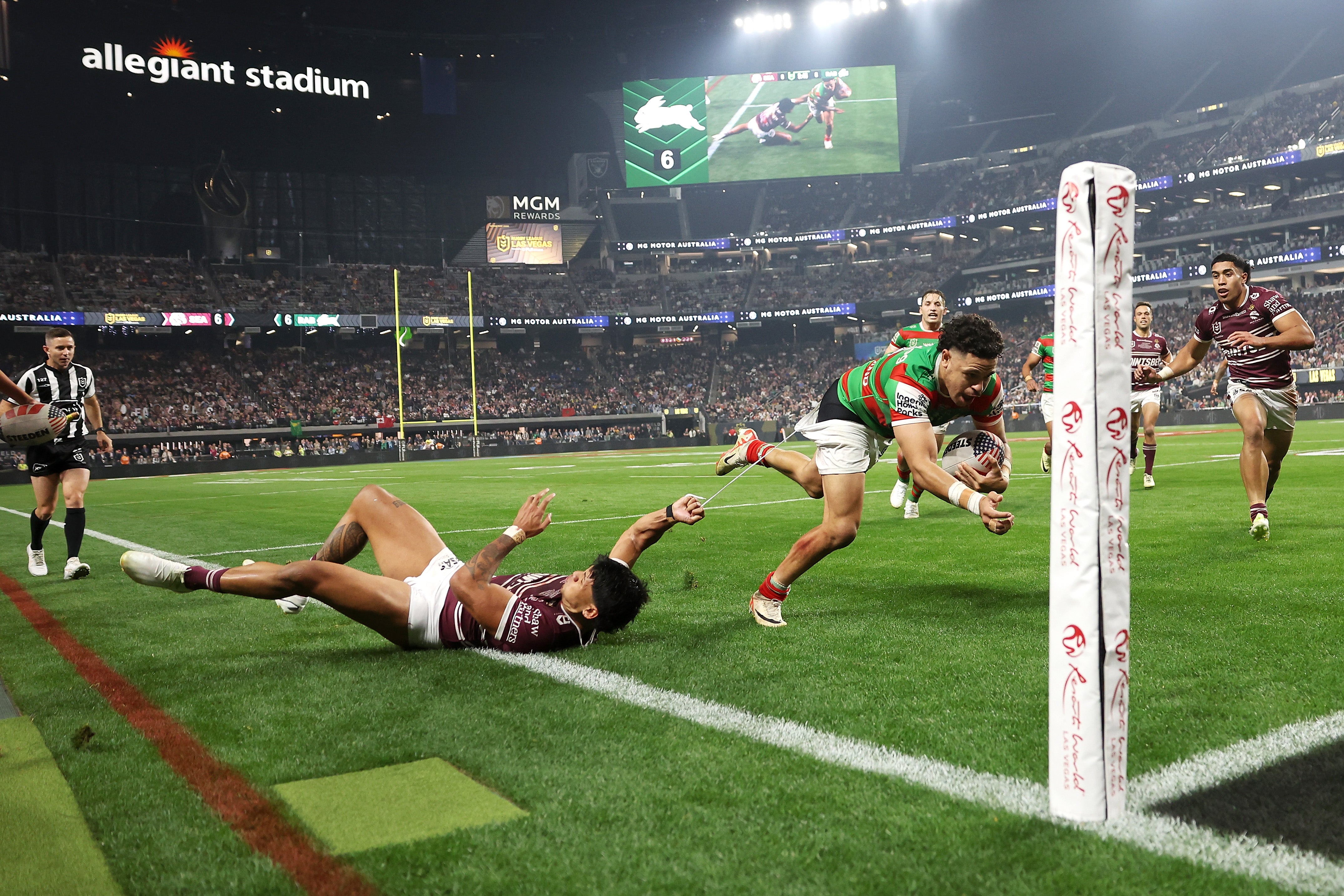 The NRL played two games in Las Vegas last year