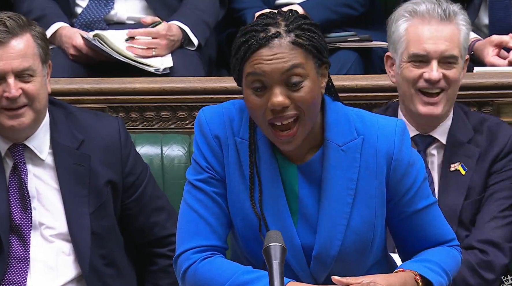 Conservative Party leader Kemi Badenoch questioned Keir Starmer over the Chagos deal
