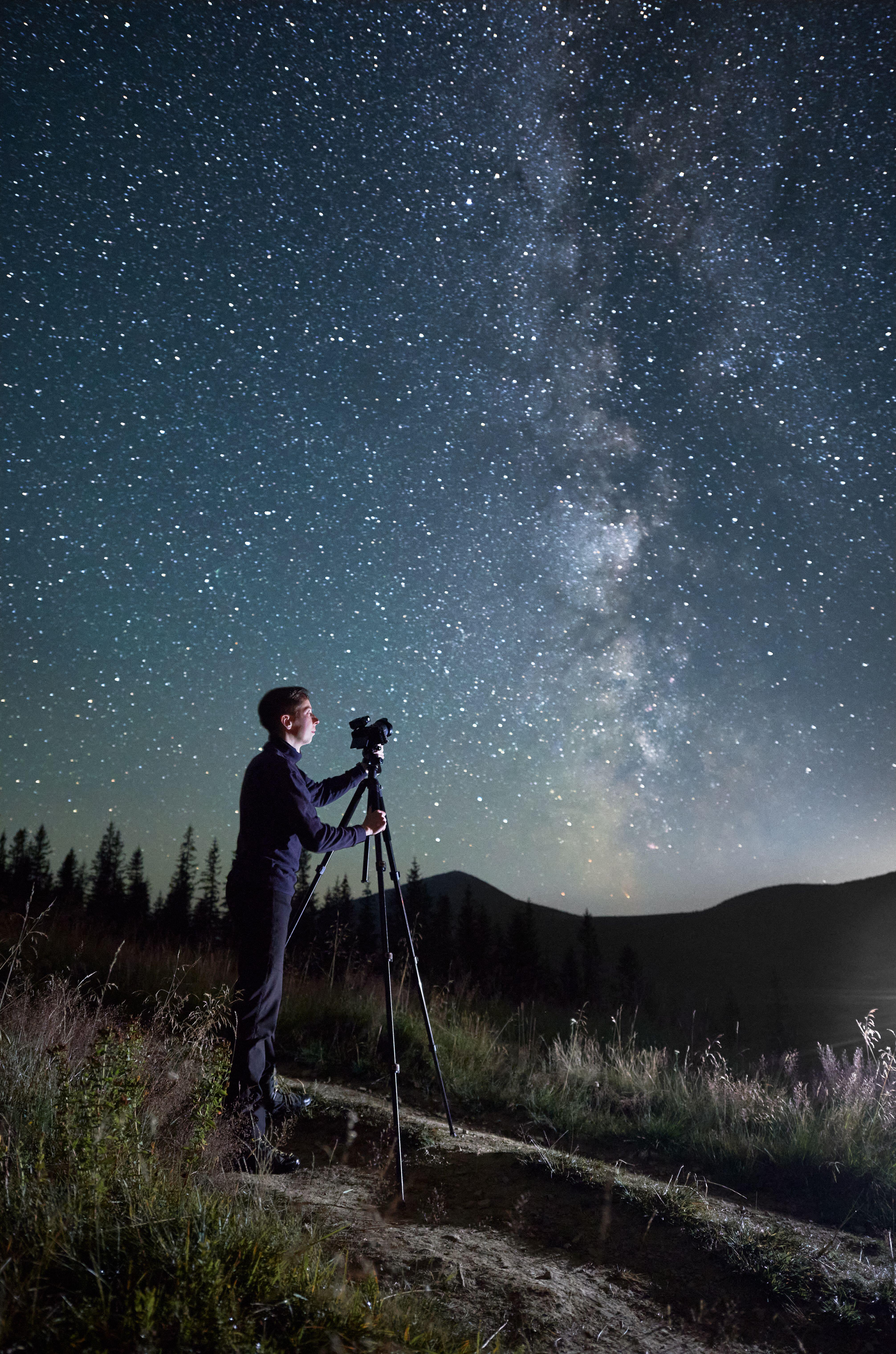 Professional photographer taking photos of the Milky Way (Alamy/PA)