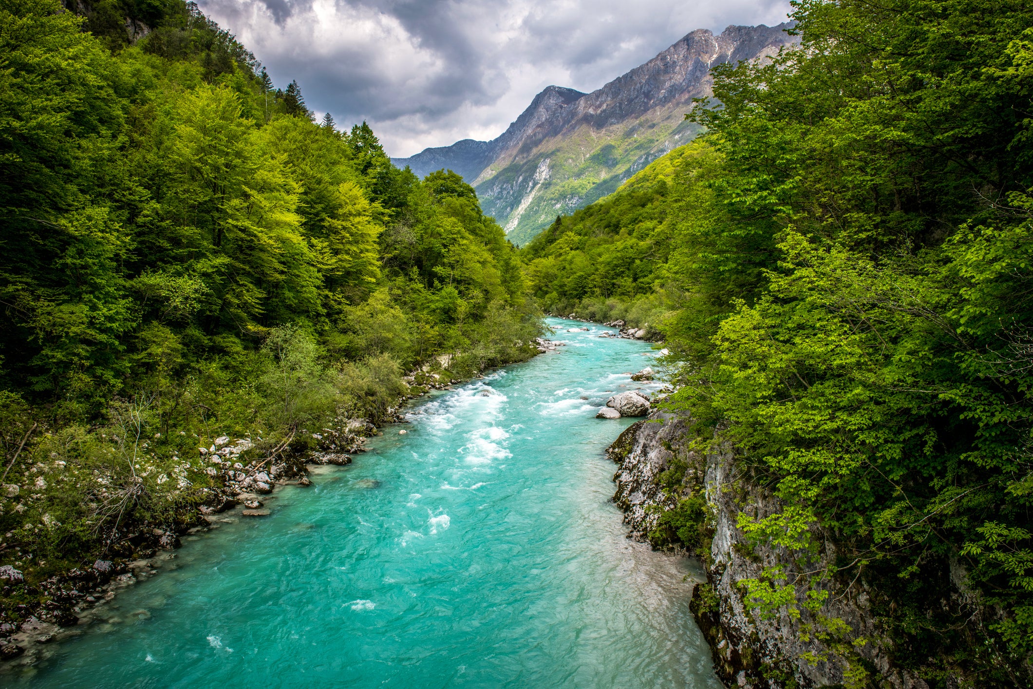 The blue-green hue of the Soca River is among the reasons it is considered one of the most beautiful rivers in Europe