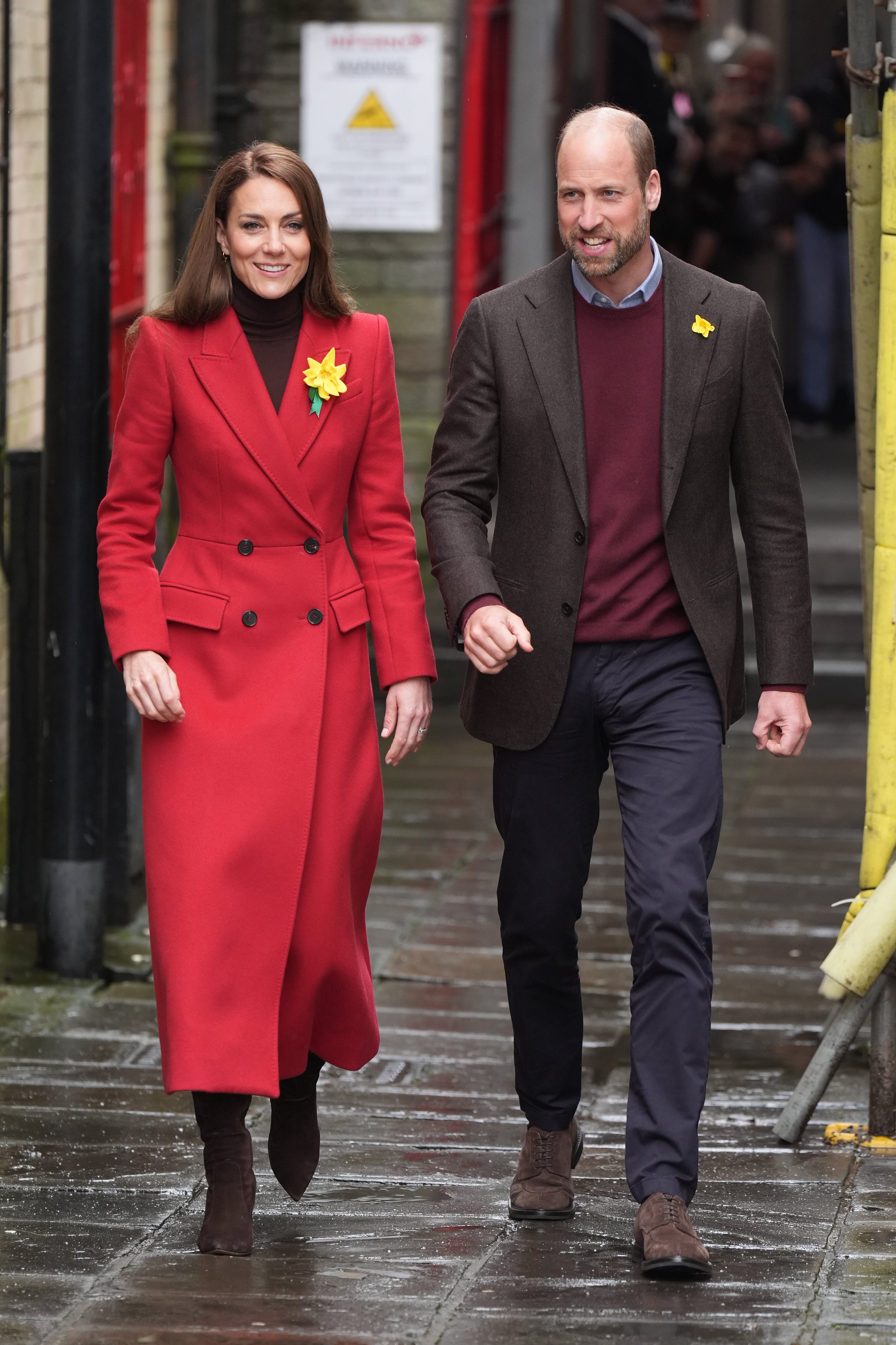 The Prince and Princess of Wales came together in Pontypridd Market