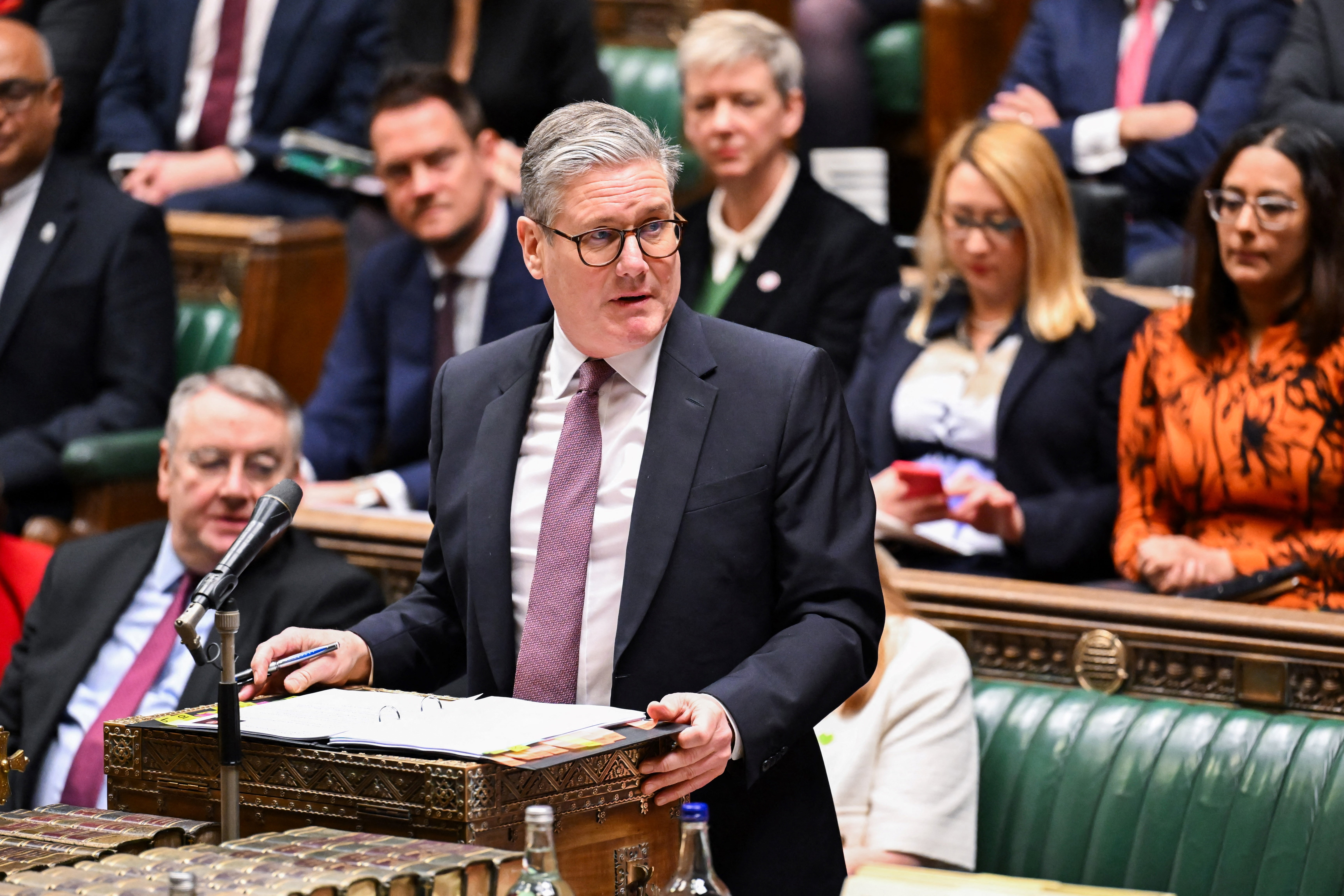 Keir Starmer at PMQs on Wednesday