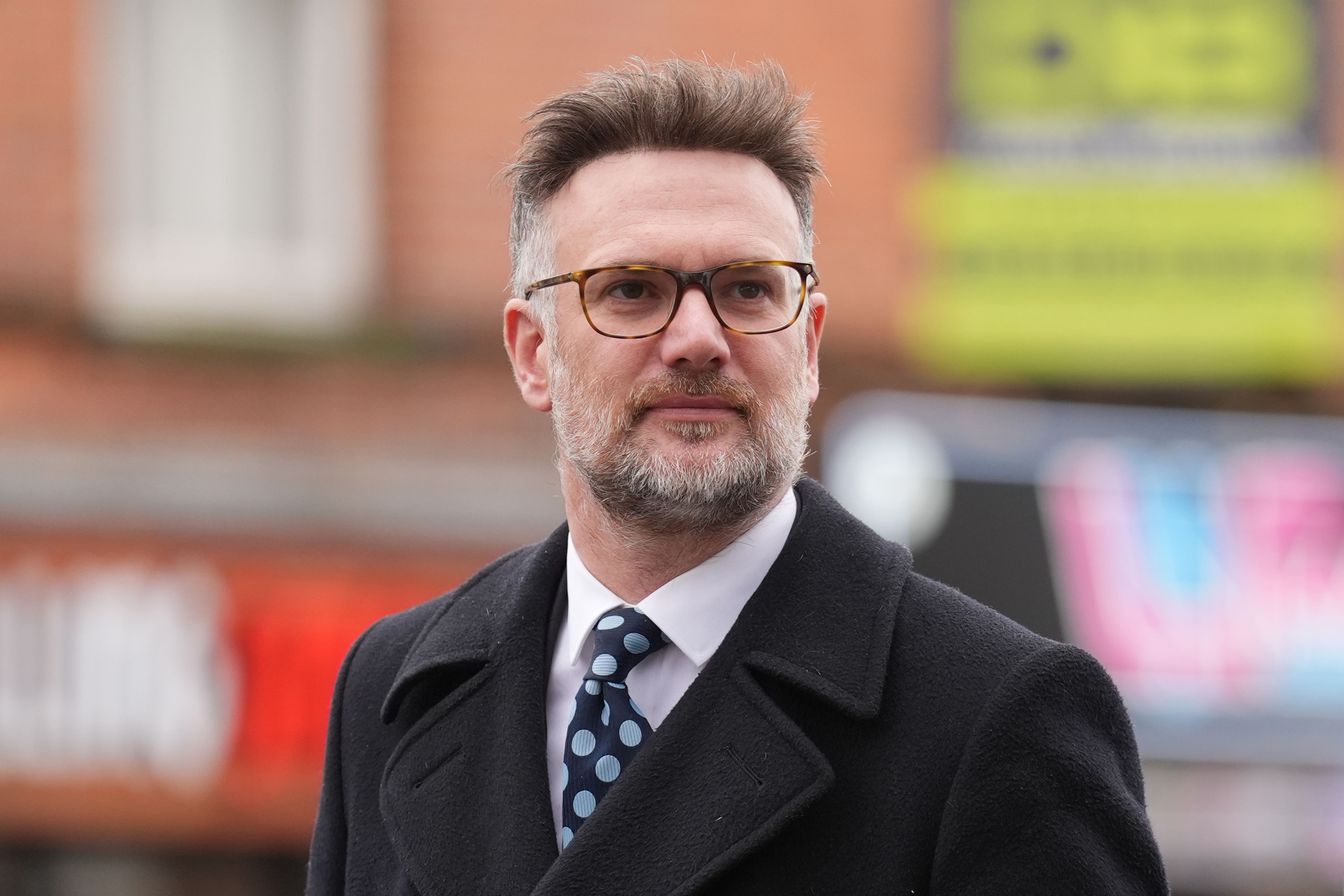 Bargain Hunt auctioneer Charles outside Derby Crown Court (Joe Giddens/PA)