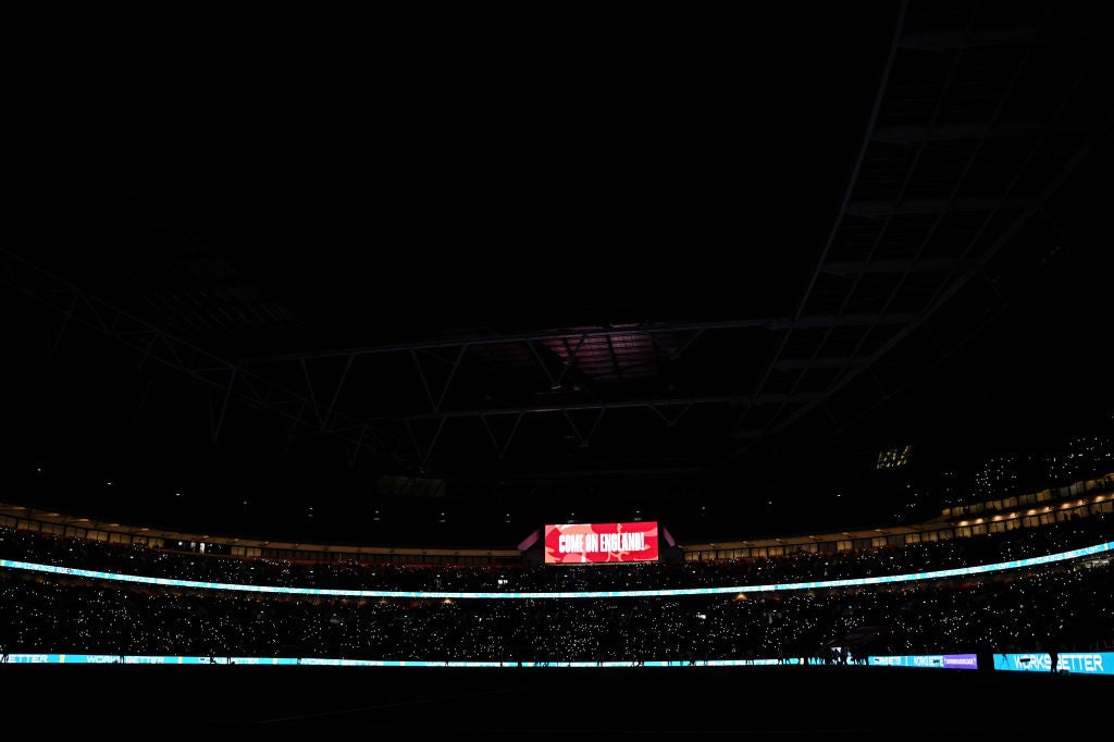 The lights went out at Wembley as England vs Spain was delayed