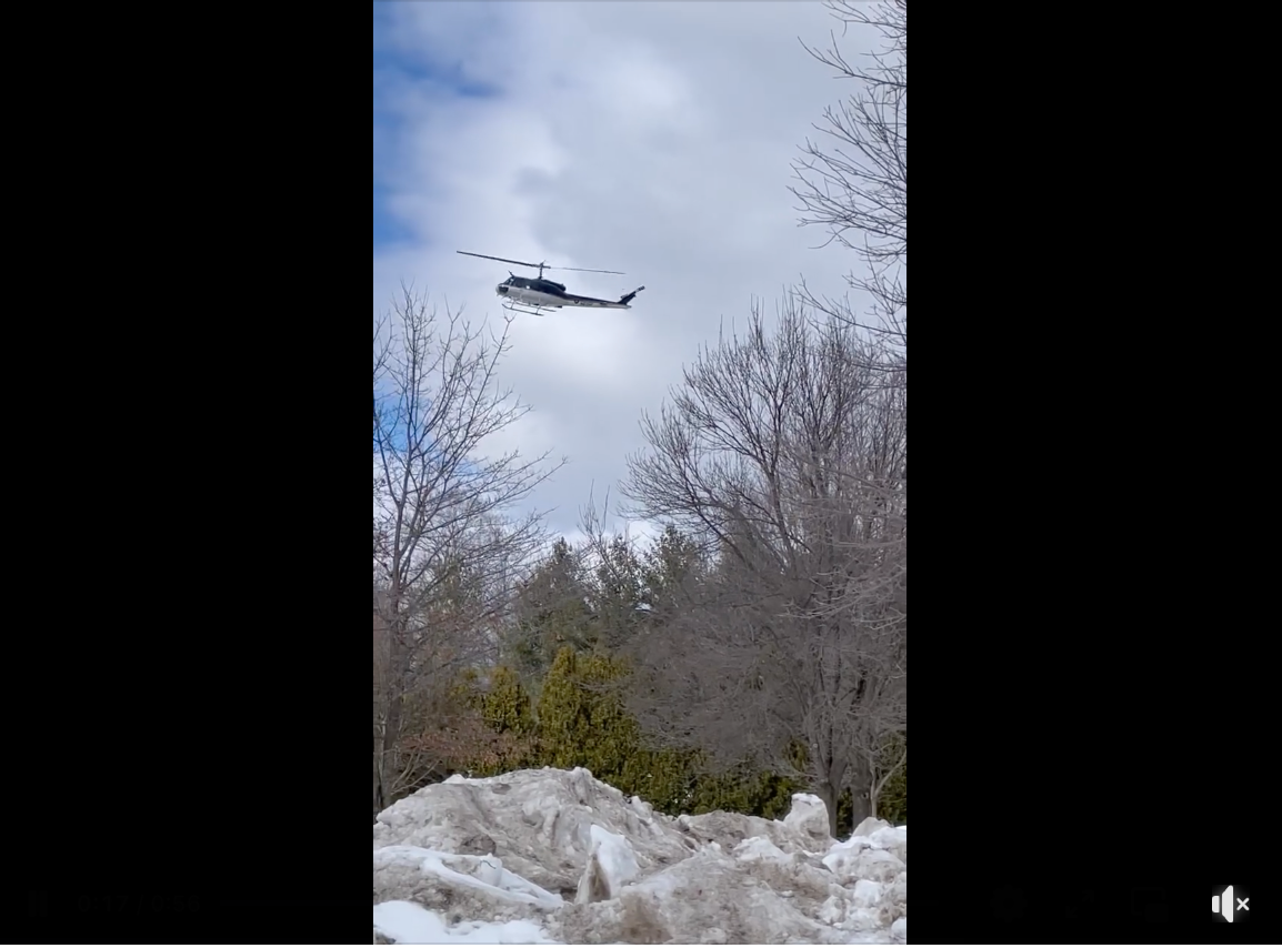 Helicopter airlifts victims to Manchester Public Safety Facility Wednesday after a Piper PA-28 plane crashes into Mount Equinox