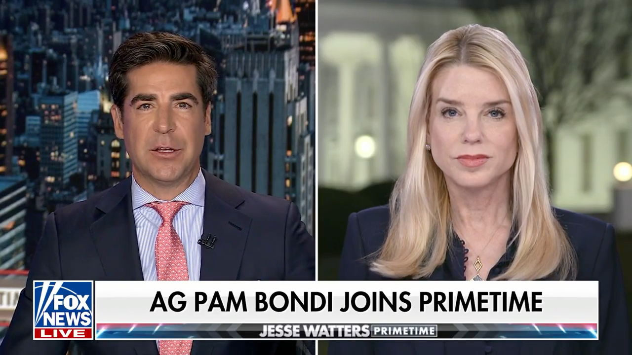 Attorney General Pam Bondi hasn’t appeared since June 30. Since being in office, she has been interviewed on the network regularly, including on Jesse Watters Primetime in February to issue 'breaking news' about the Epstein files